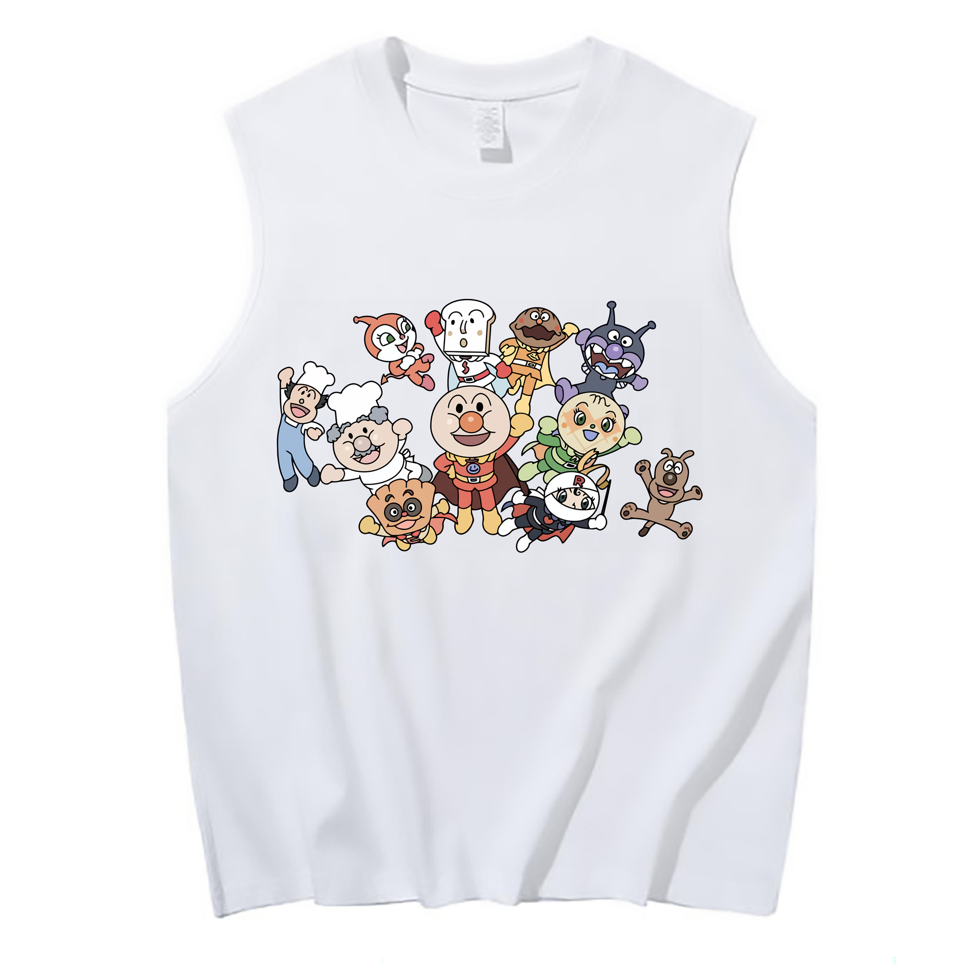 （画像用） アンパンマン Anpanman コットン100％タンクトップ（フロントプリント）