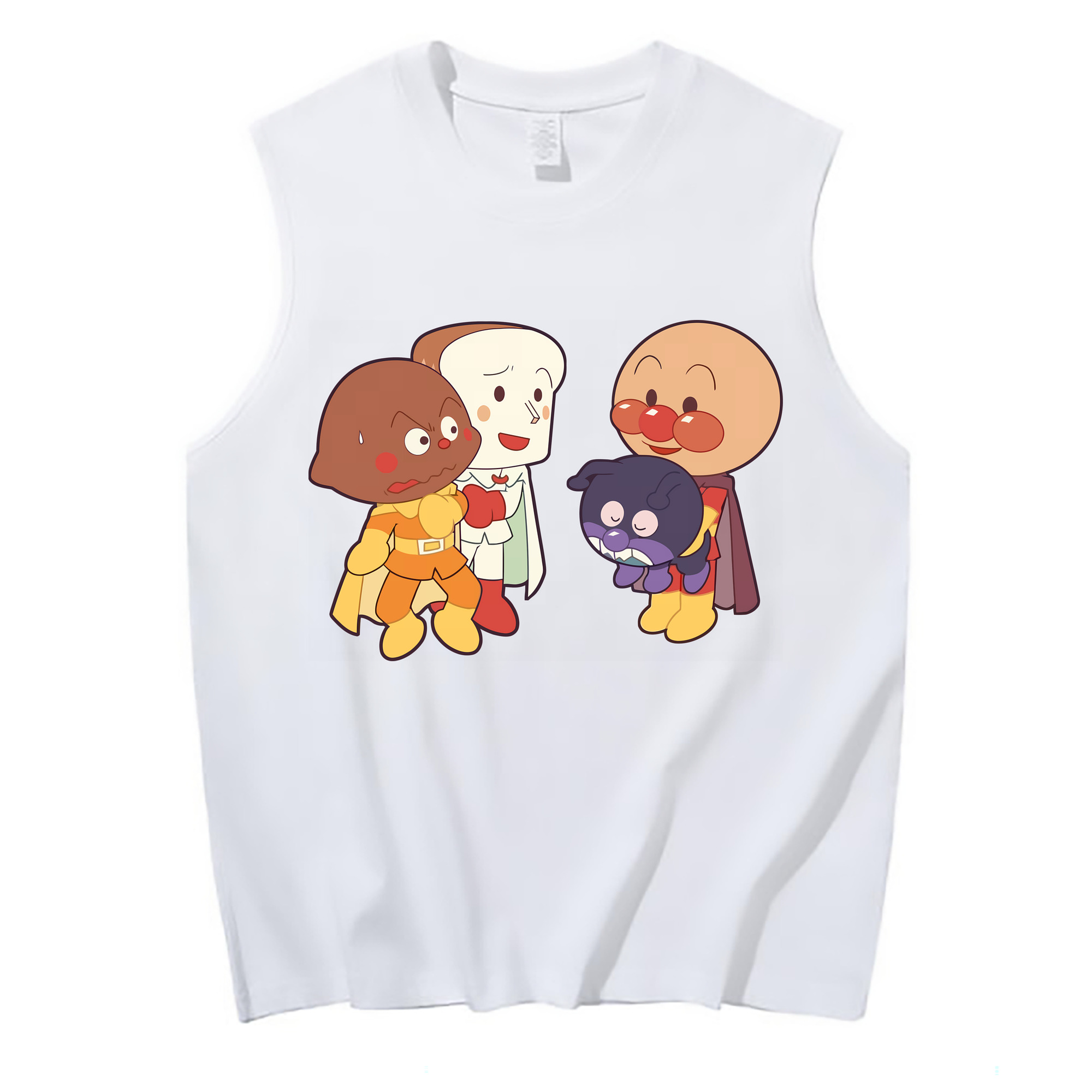 （画像用） アンパンマン Anpanman コットン100％タンクトップ（フロントプリント）