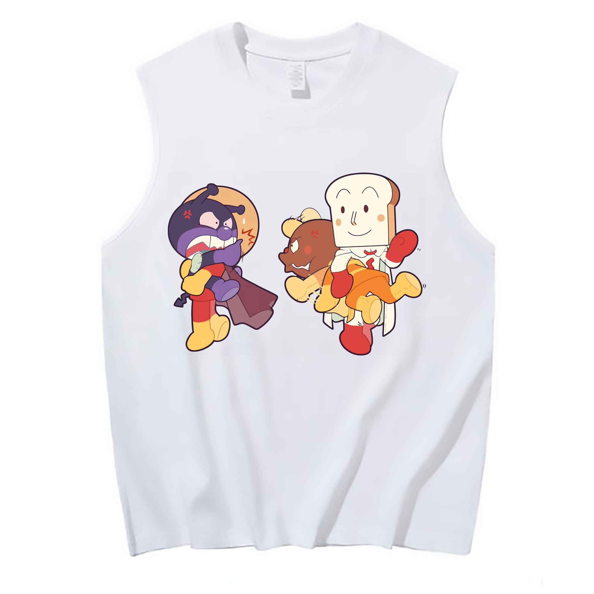 （画像用） アンパンマン Anpanman コットン100％タンクトップ（フロントプリント）