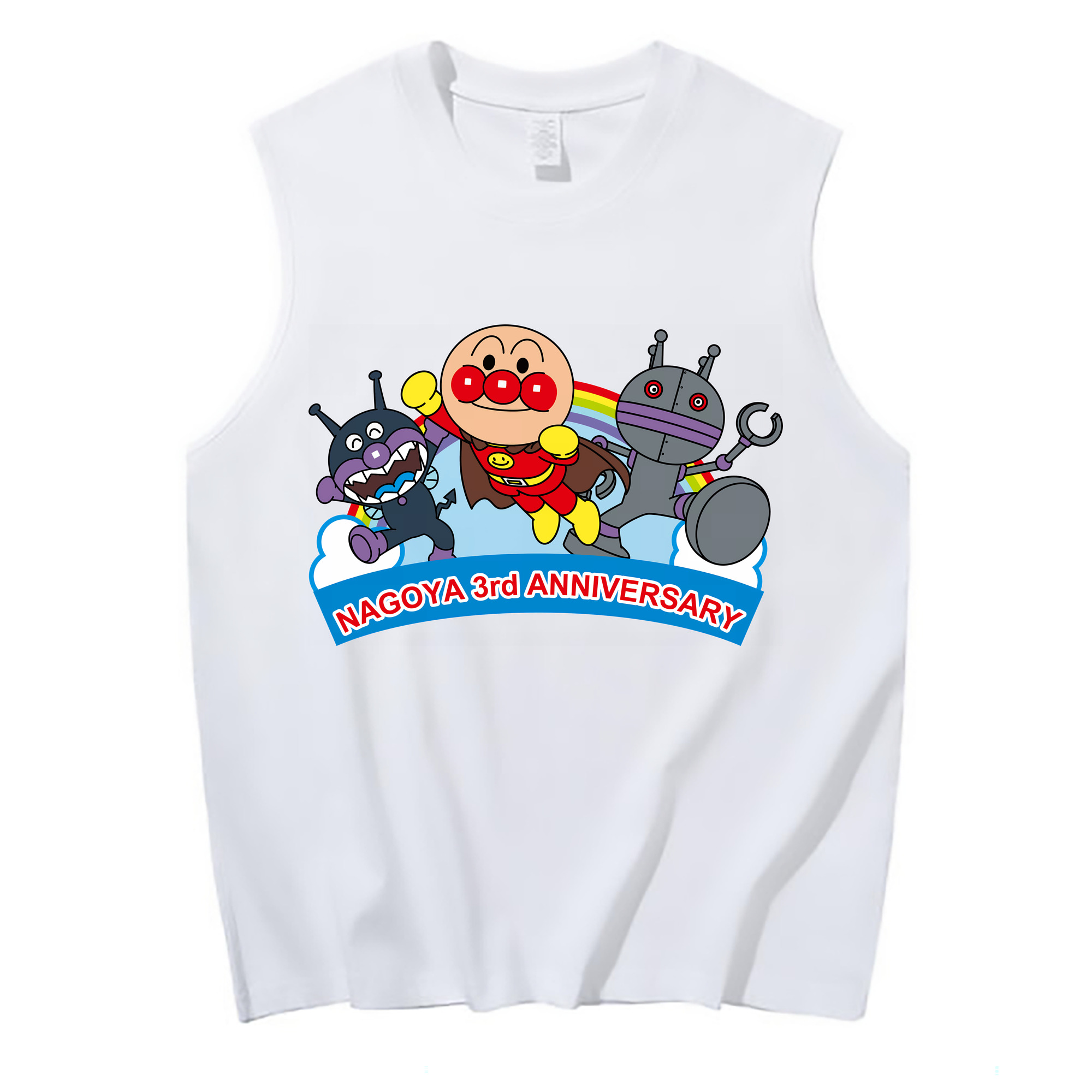 （画像用） アンパンマン Anpanman コットン100％タンクトップ（フロントプリント）