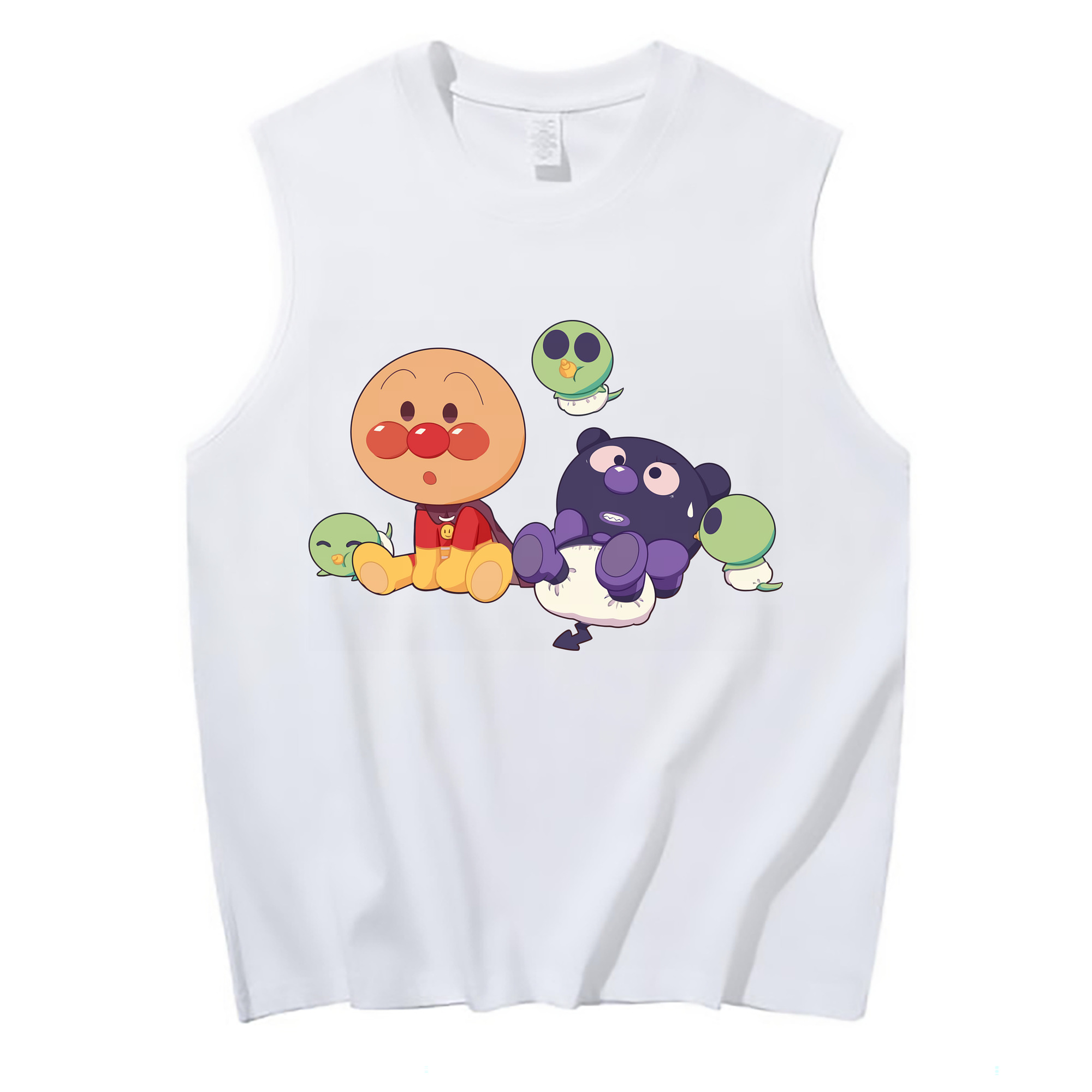 （画像用） アンパンマン Anpanman コットン100％タンクトップ（フロントプリント）