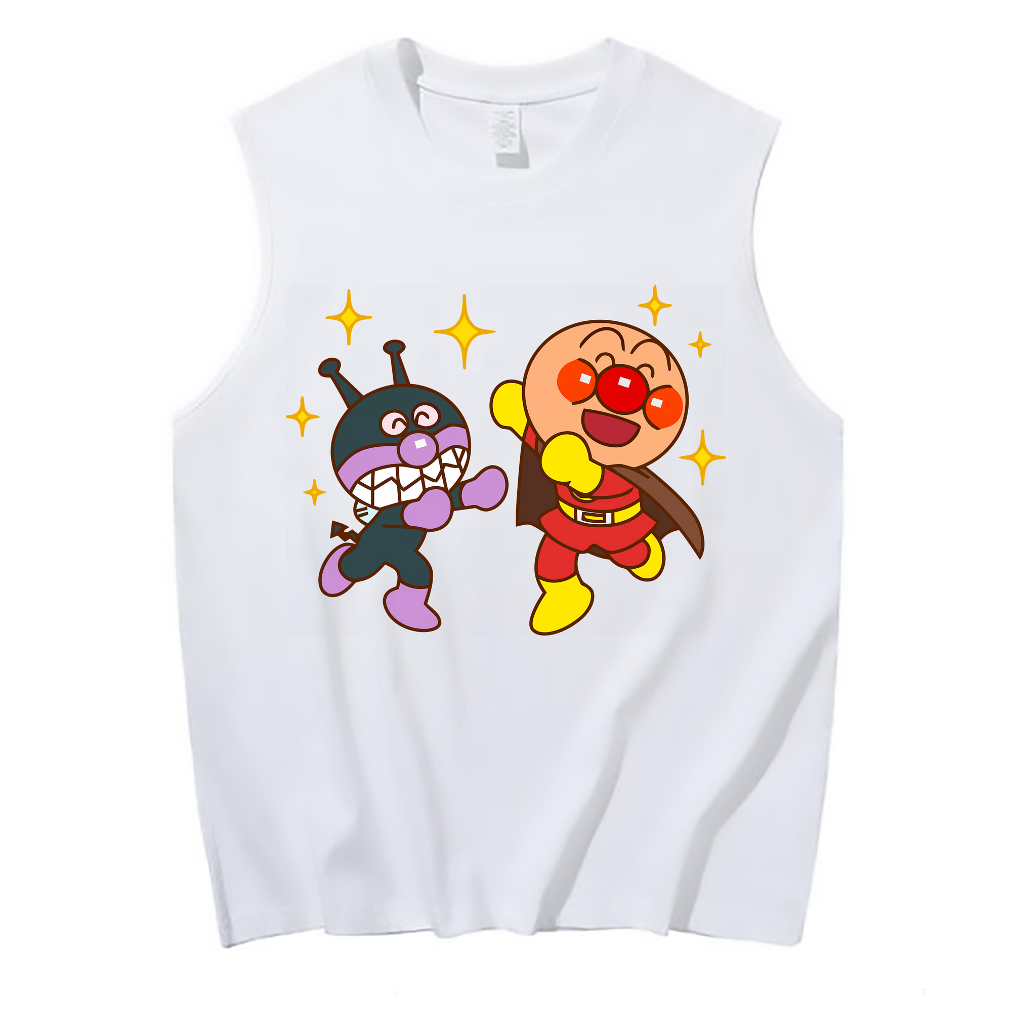 （画像用） アンパンマン Anpanman コットン100％タンクトップ（フロントプリント）