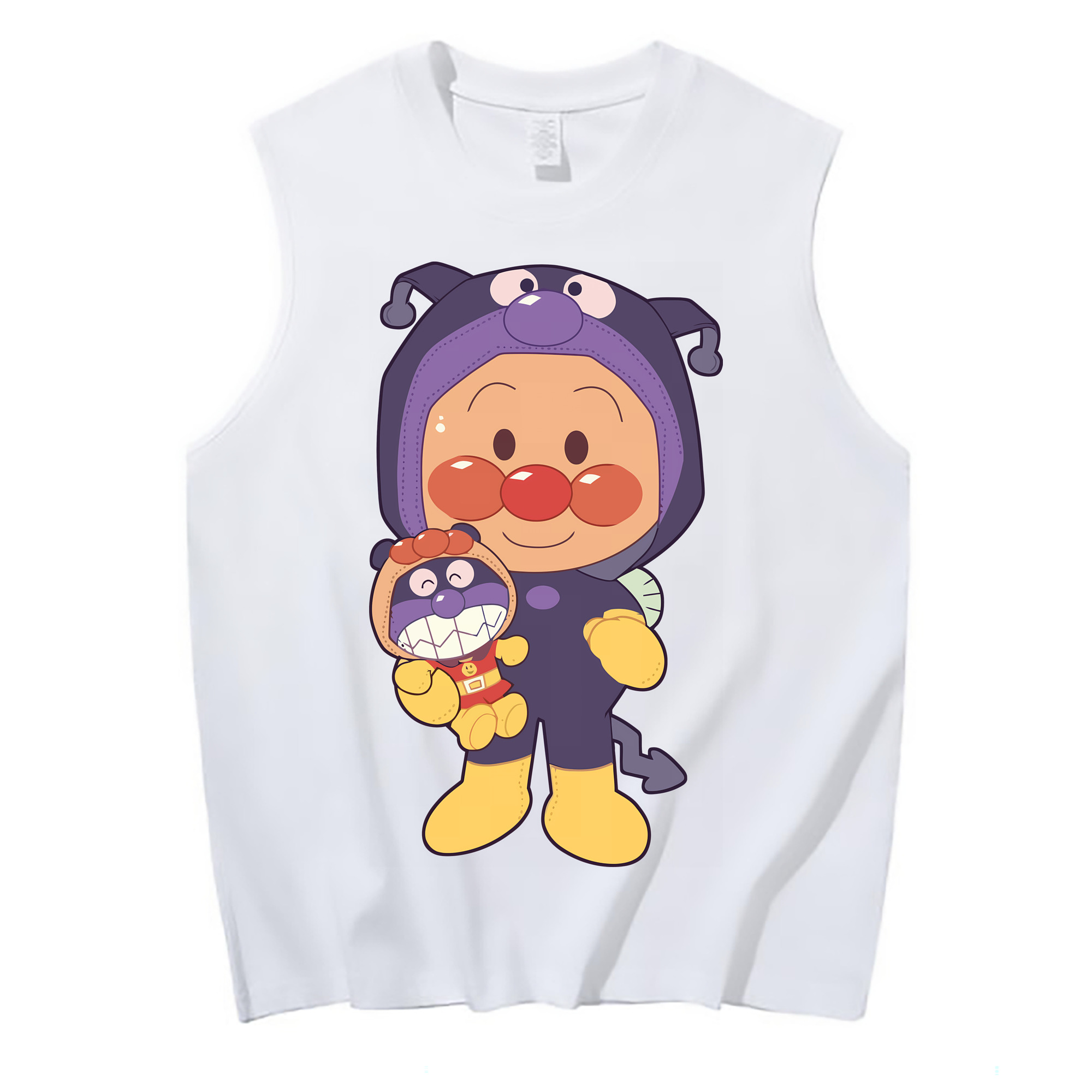 （画像用） アンパンマン Anpanman コットン100％タンクトップ（フロントプリント）