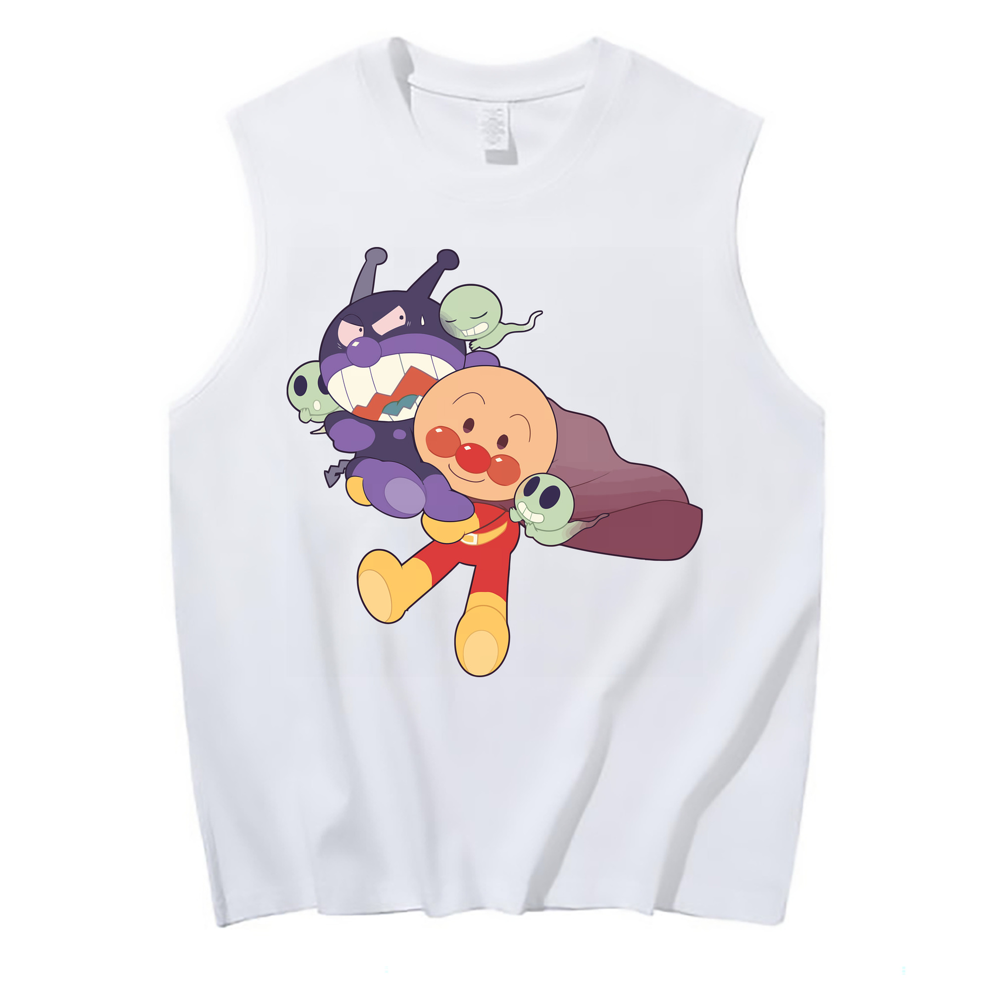 （画像用） アンパンマン Anpanman コットン100％タンクトップ（フロントプリント）
