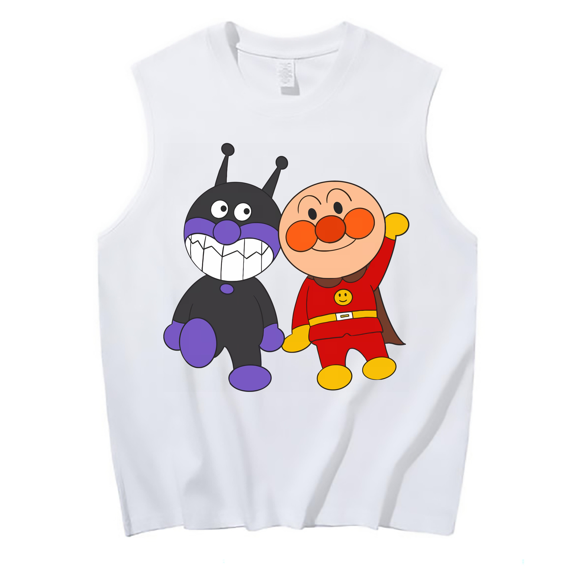 （画像用） アンパンマン Anpanman コットン100％タンクトップ（フロントプリント）