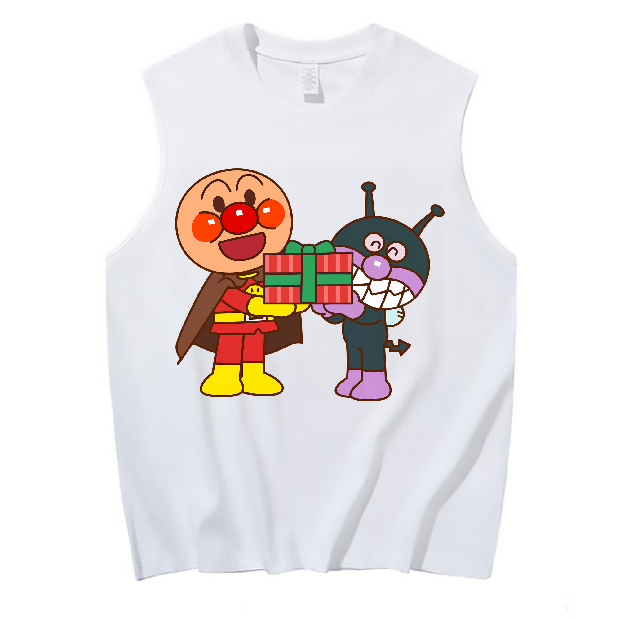 （画像用） アンパンマン Anpanman コットン100％タンクトップ（フロントプリント）
