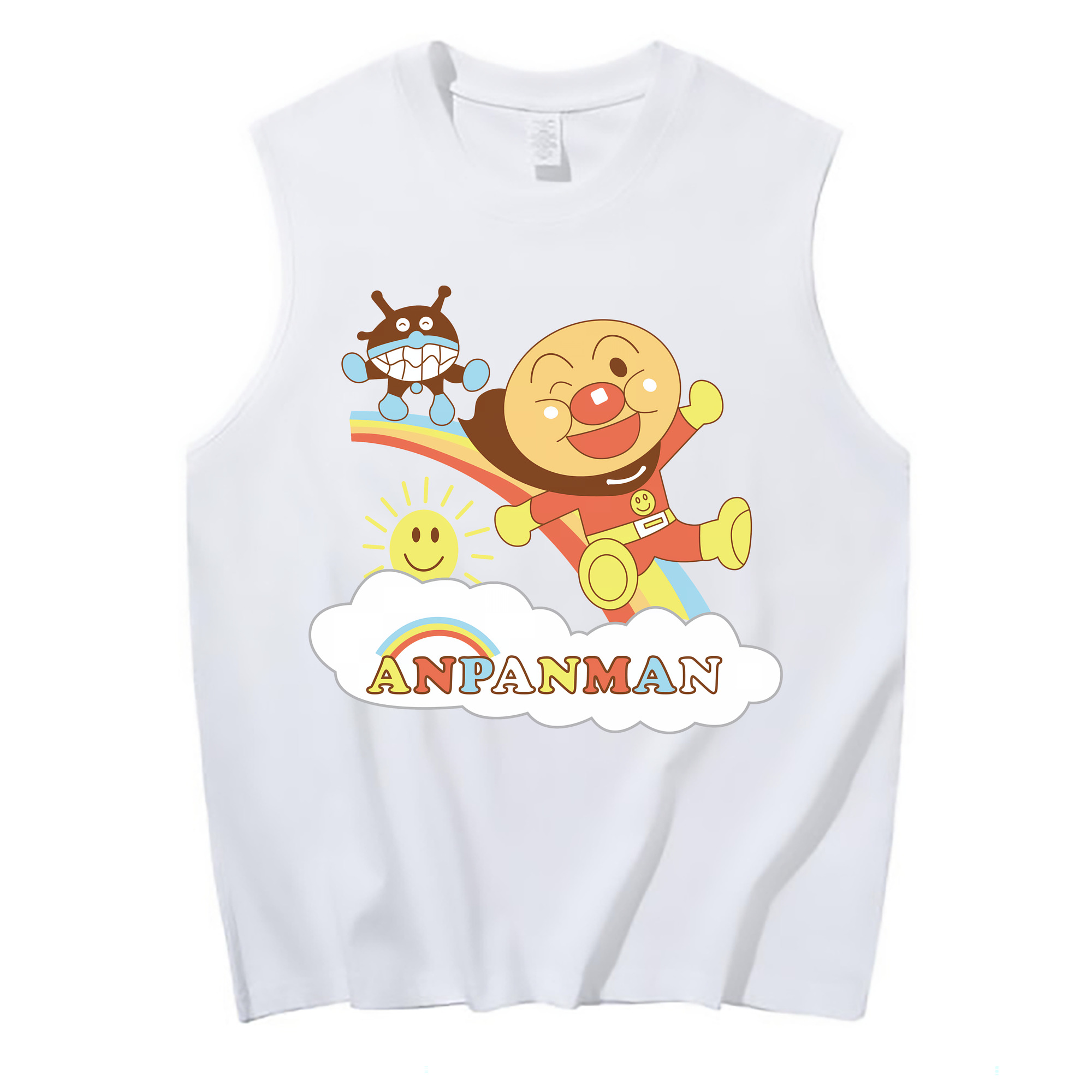 （画像用） アンパンマン Anpanman コットン100％タンクトップ（フロントプリント）