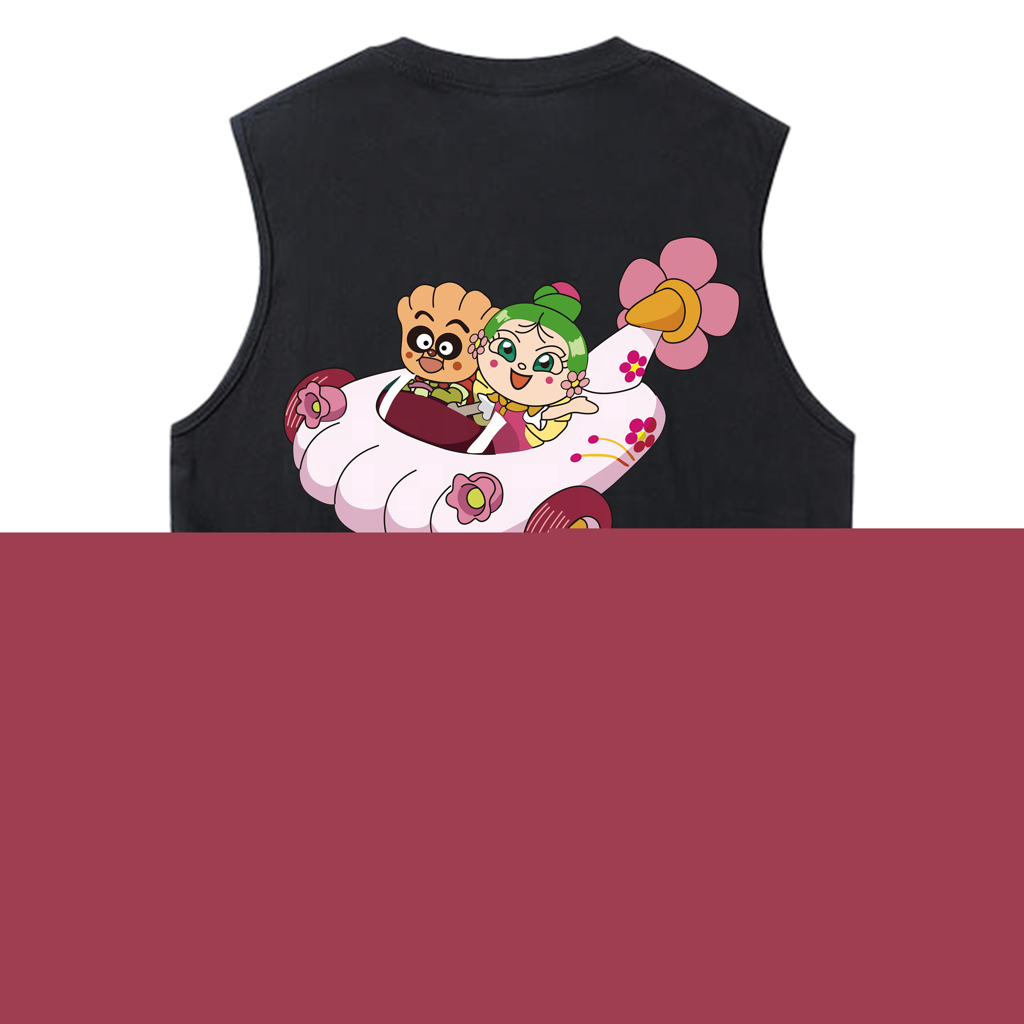 （画像用） アンパンマン Anpanman コットン100％タンクトップ（背面プリント）
