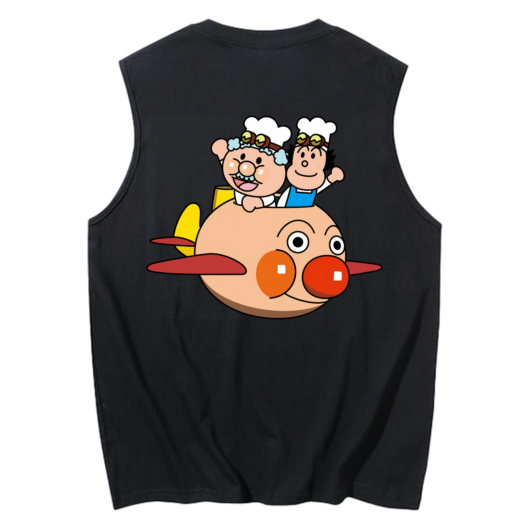 （画像用） アンパンマン Anpanman コットン100％タンクトップ（背面プリント）
