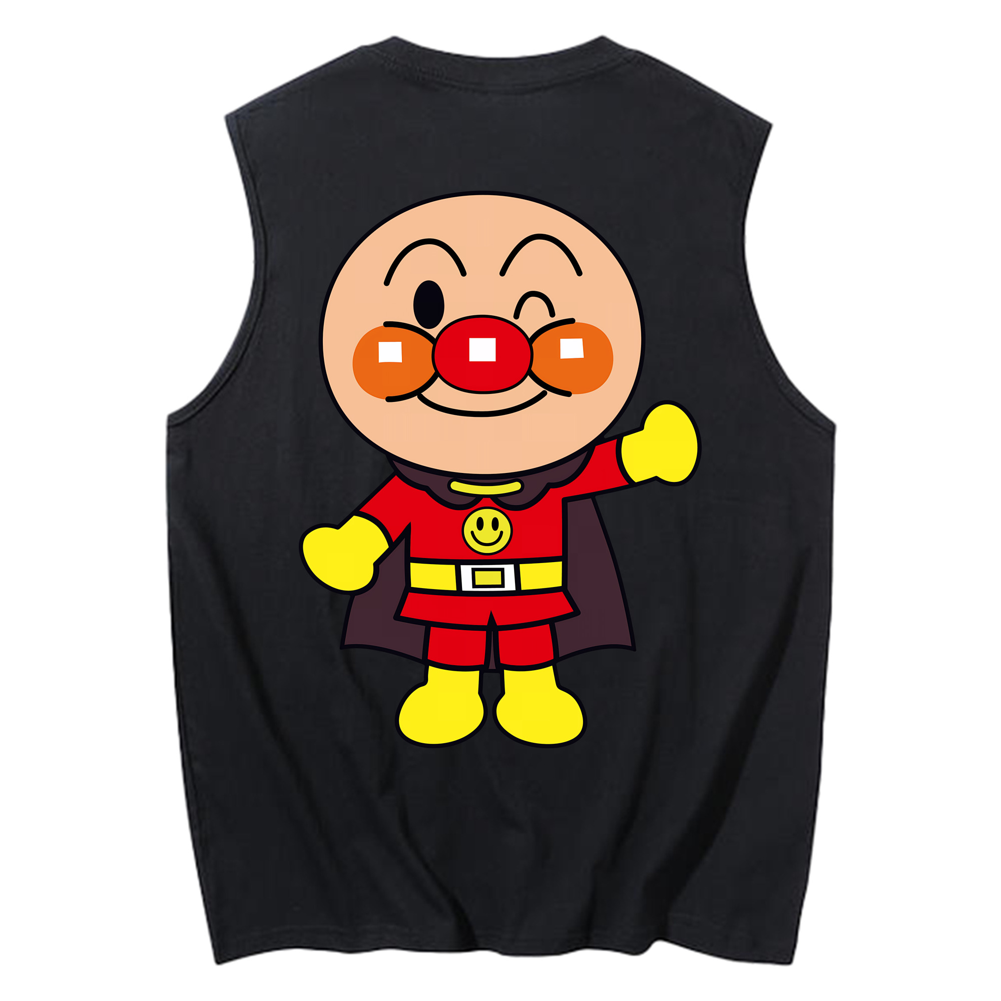 （画像用） アンパンマン Anpanman コットン100％タンクトップ（背面プリント）