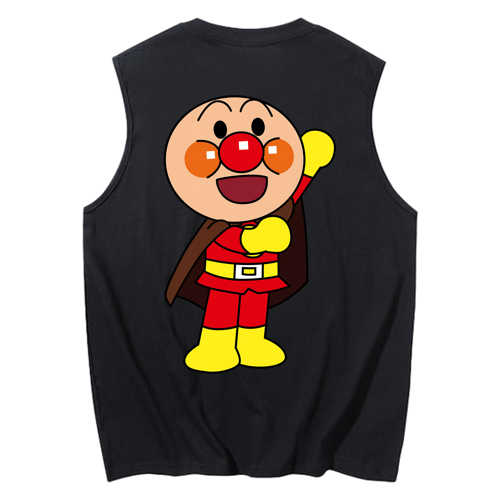 （画像用） アンパンマン Anpanman コットン100％タンクトップ（背面プリント）