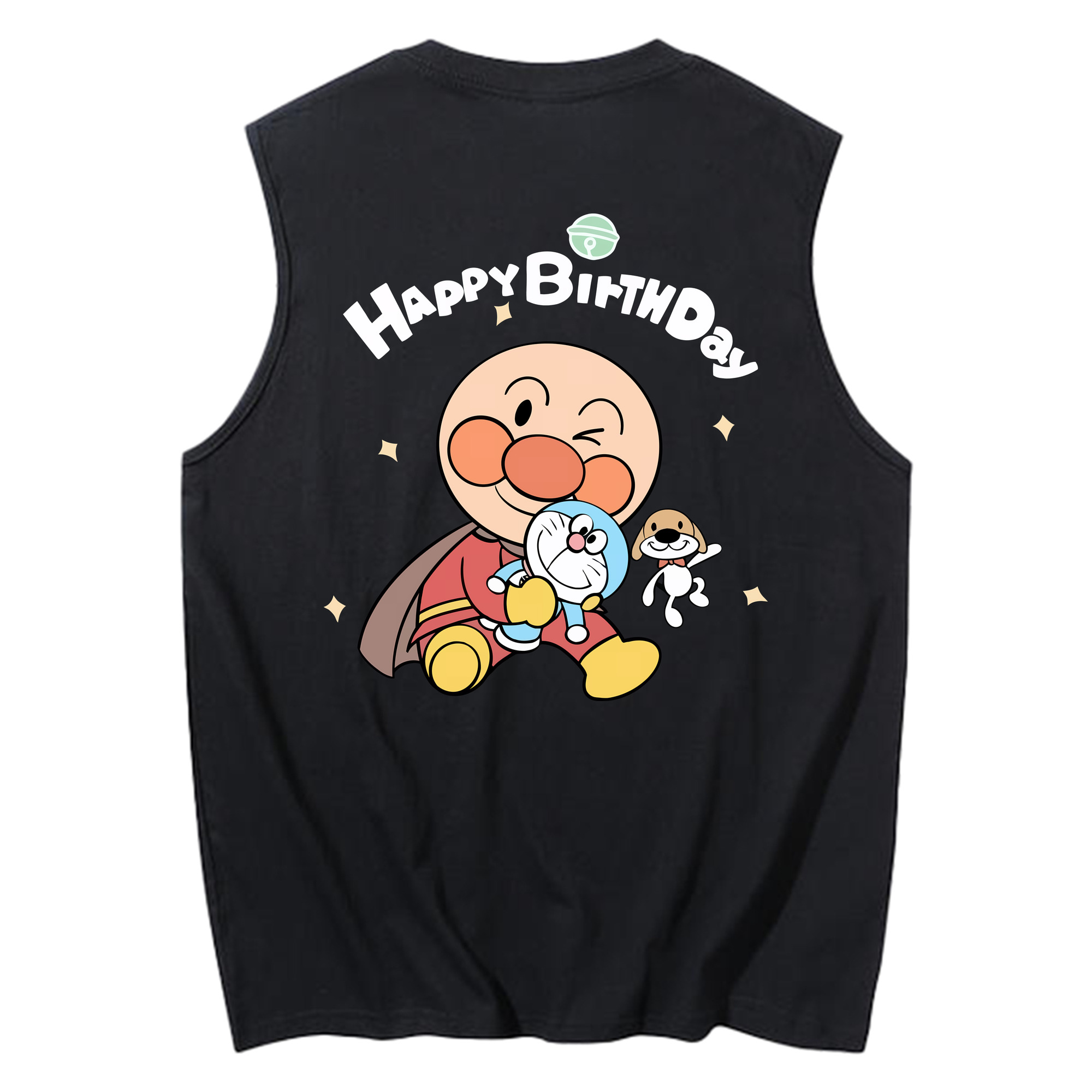 （画像用） アンパンマン Anpanman コットン100％タンクトップ（背面プリント）