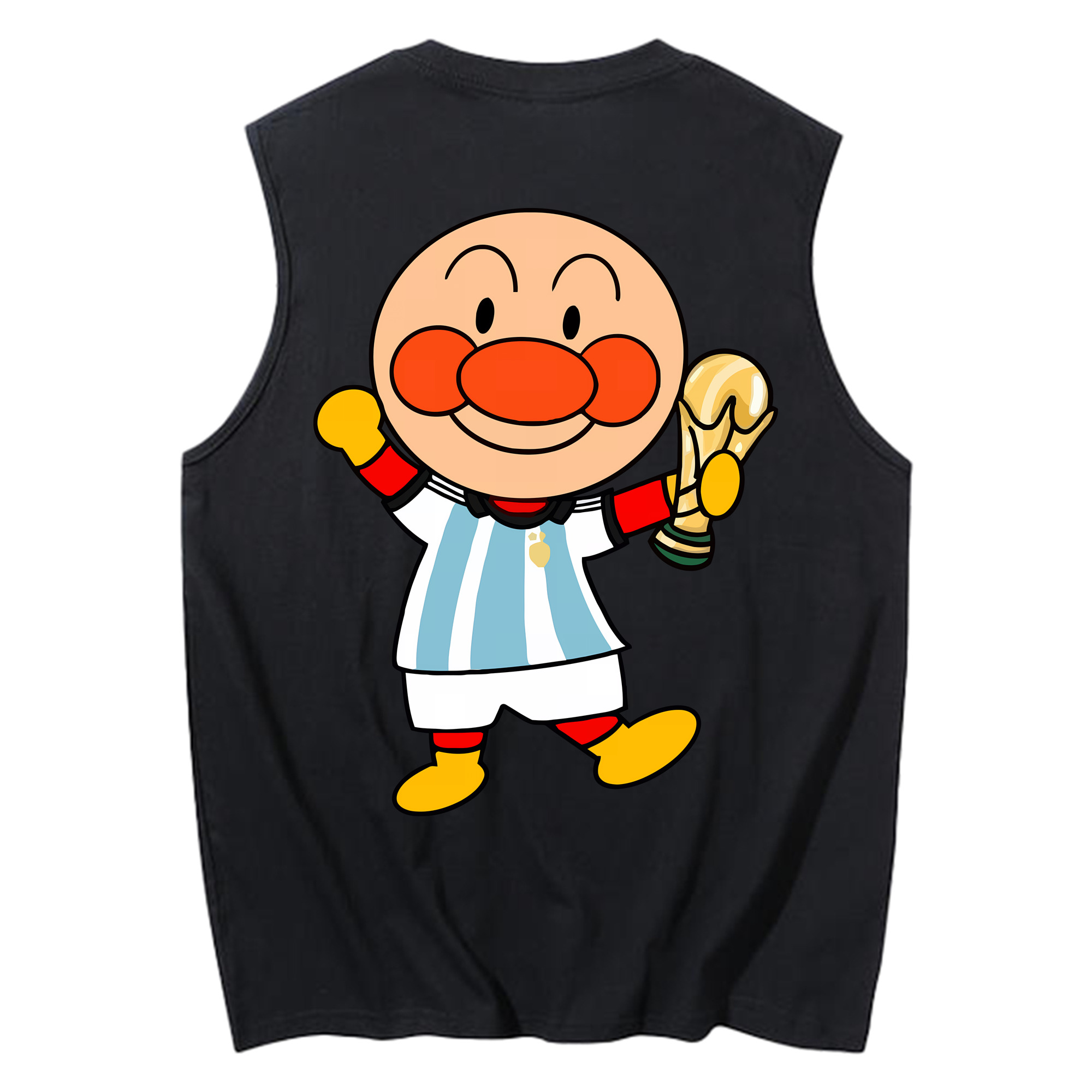 （画像用） アンパンマン Anpanman コットン100％タンクトップ（背面プリント）
