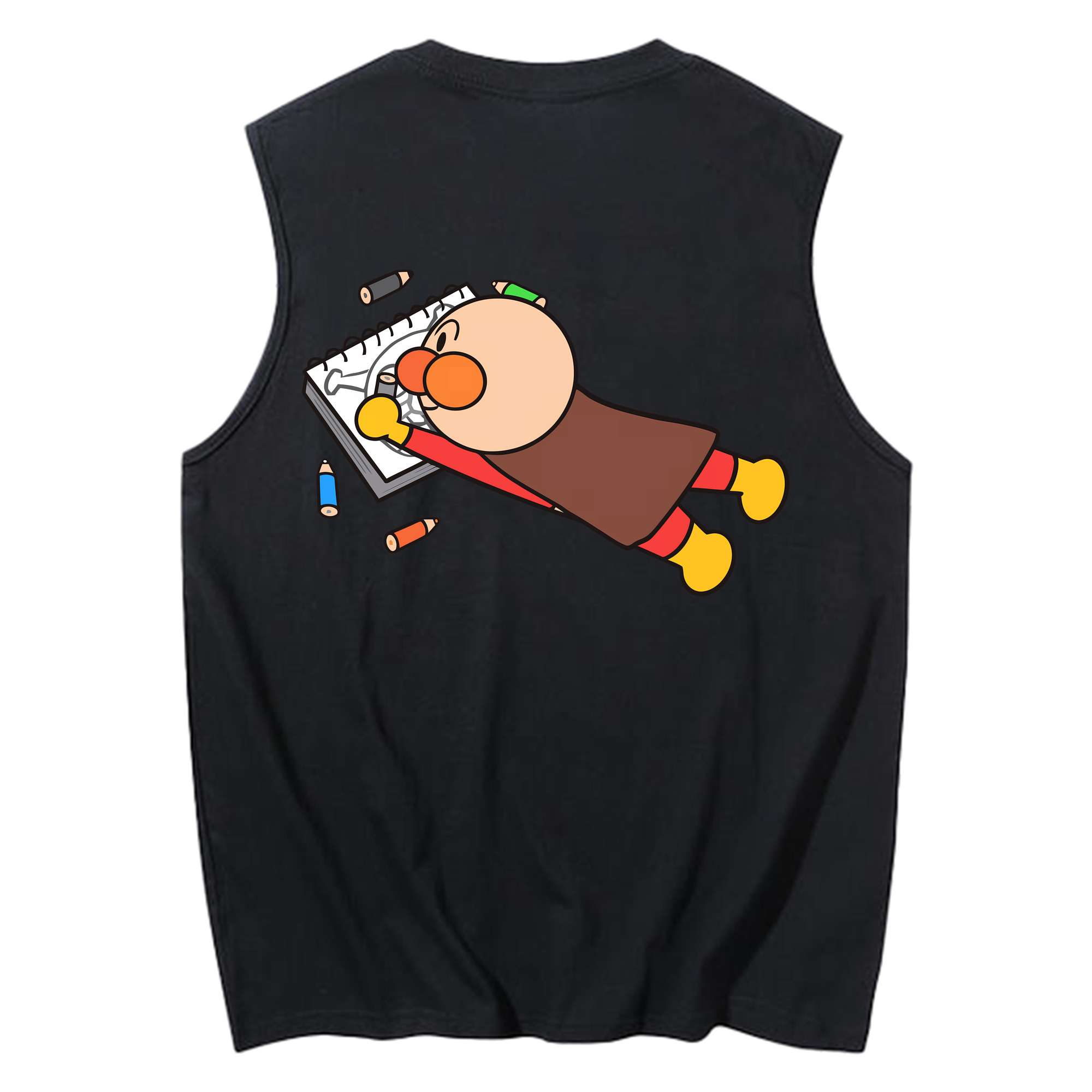 （画像用） アンパンマン Anpanman コットン100％タンクトップ（背面プリント）