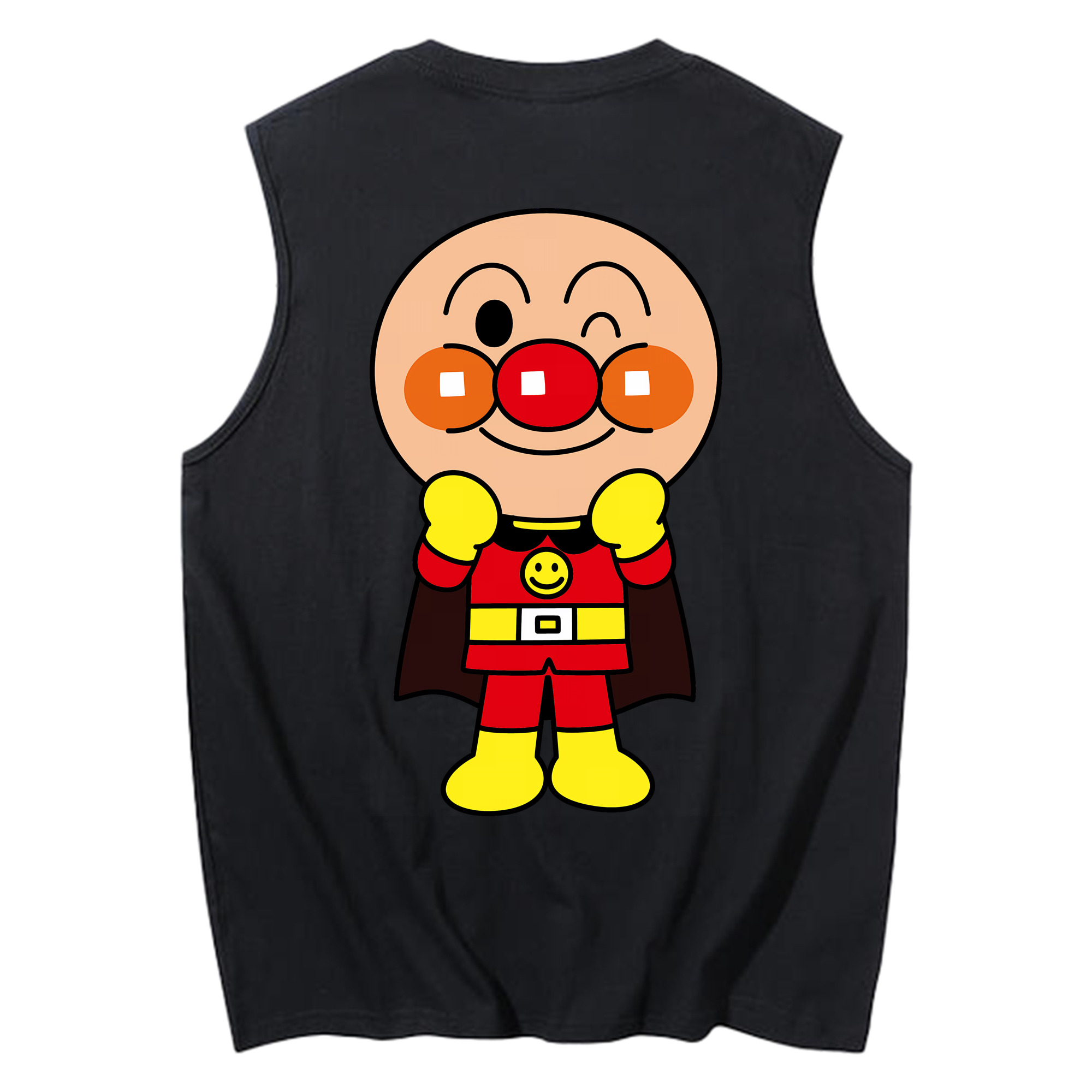 （画像用） アンパンマン Anpanman コットン100％タンクトップ（背面プリント）