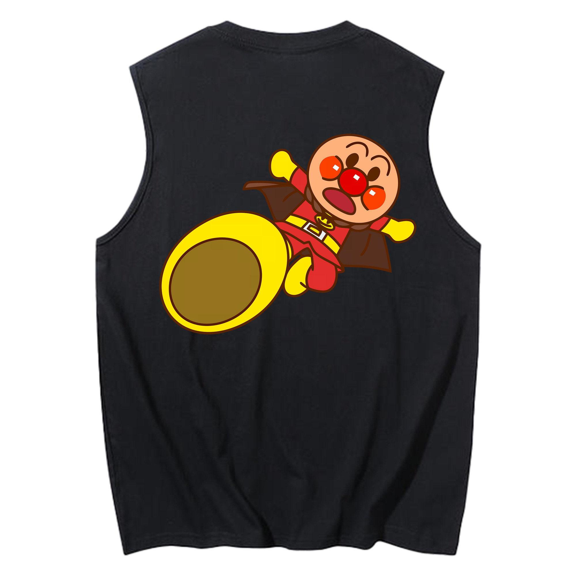 （画像用） アンパンマン Anpanman コットン100％タンクトップ（背面プリント）
