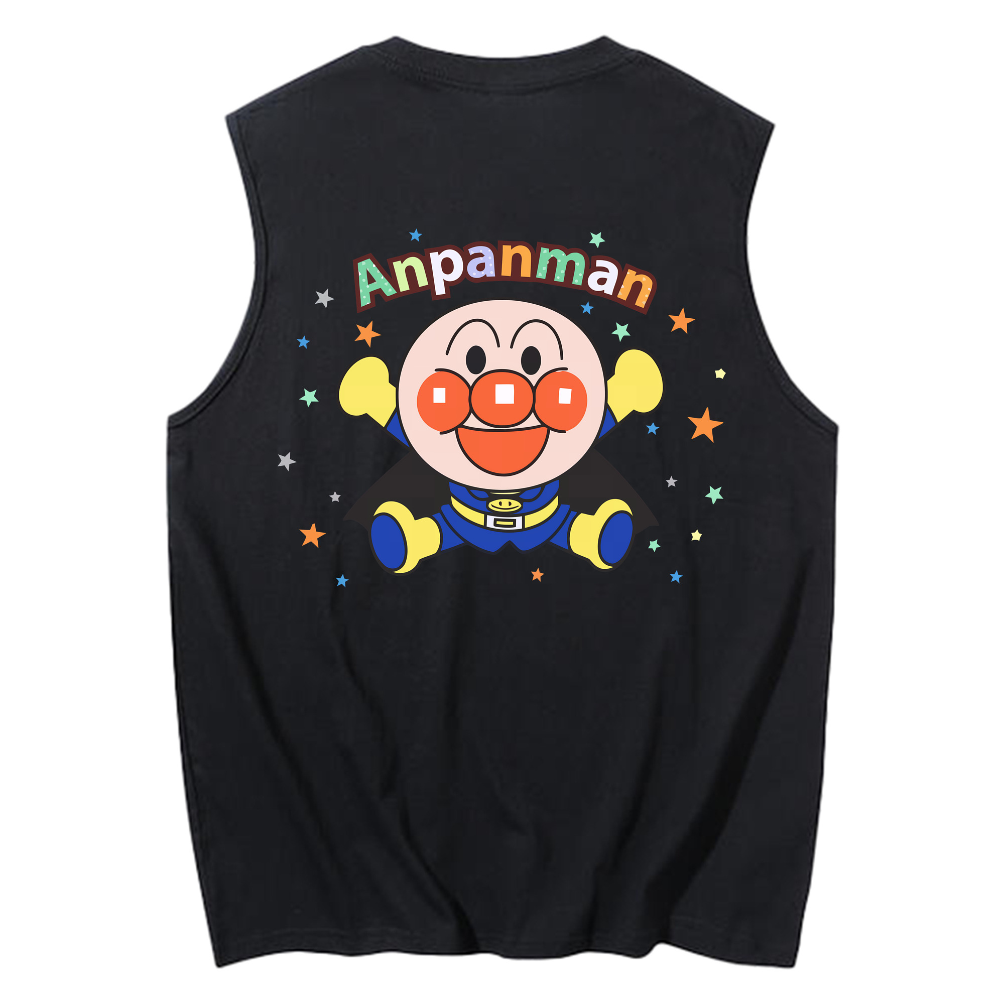 （画像用） アンパンマン Anpanman コットン100％タンクトップ（背面プリント）