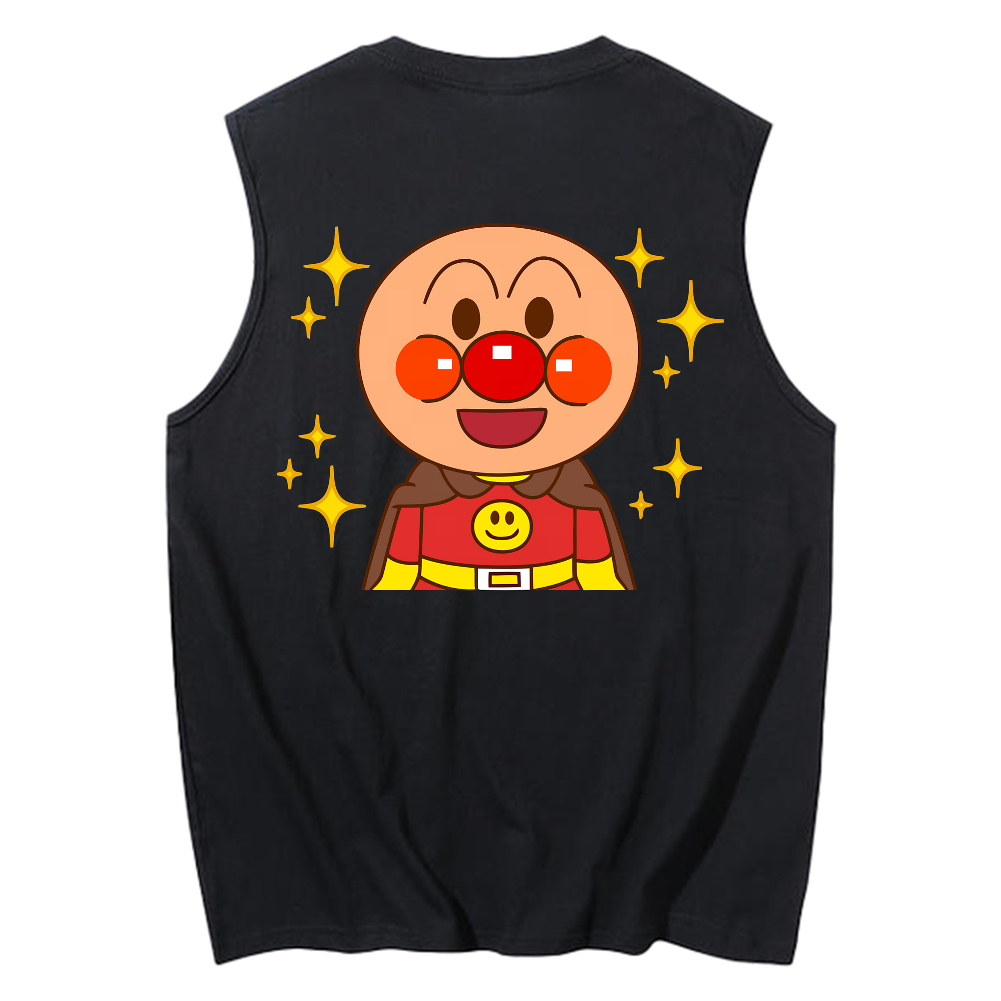 （画像用） アンパンマン Anpanman コットン100％タンクトップ（背面プリント）
