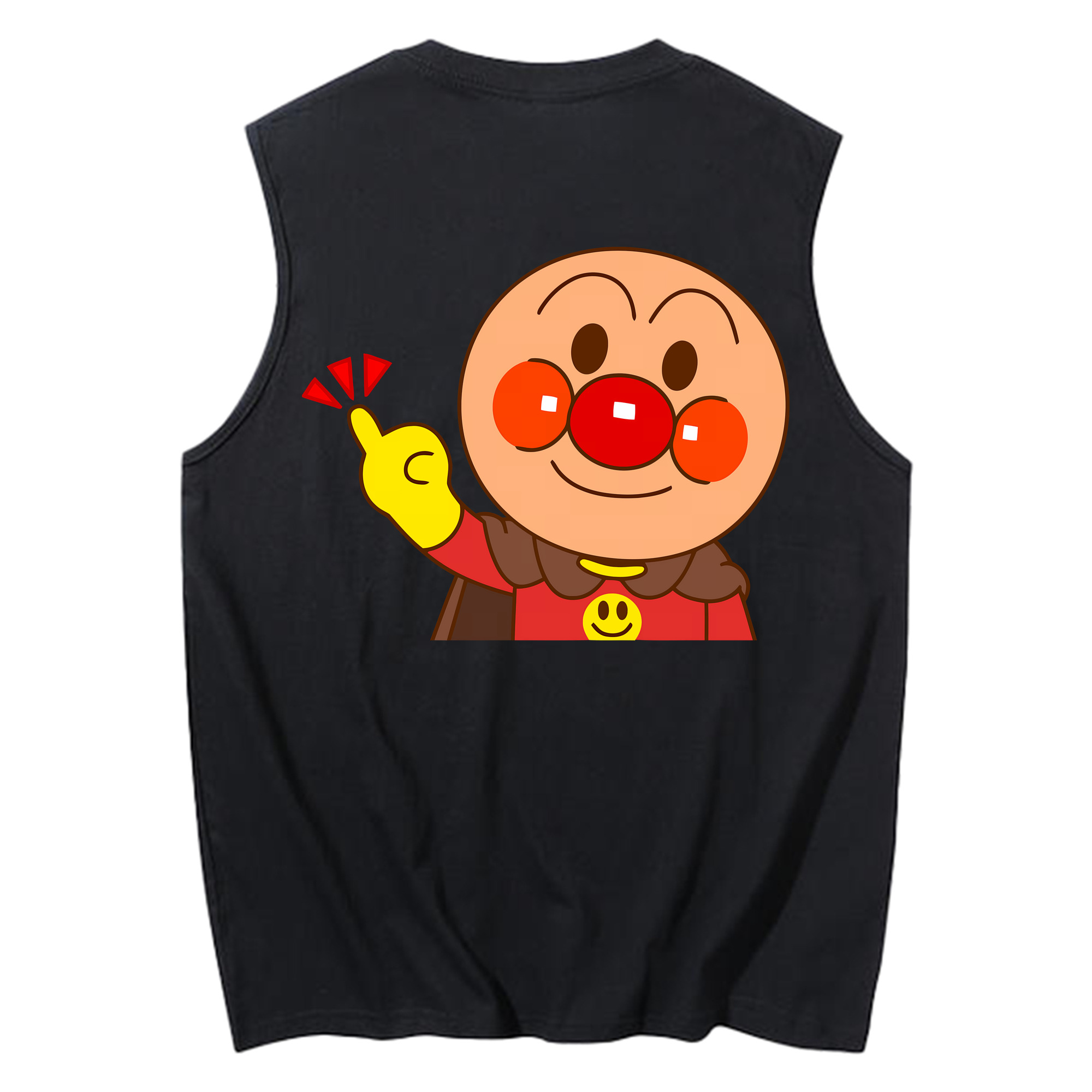 （画像用） アンパンマン Anpanman コットン100％タンクトップ（背面プリント）