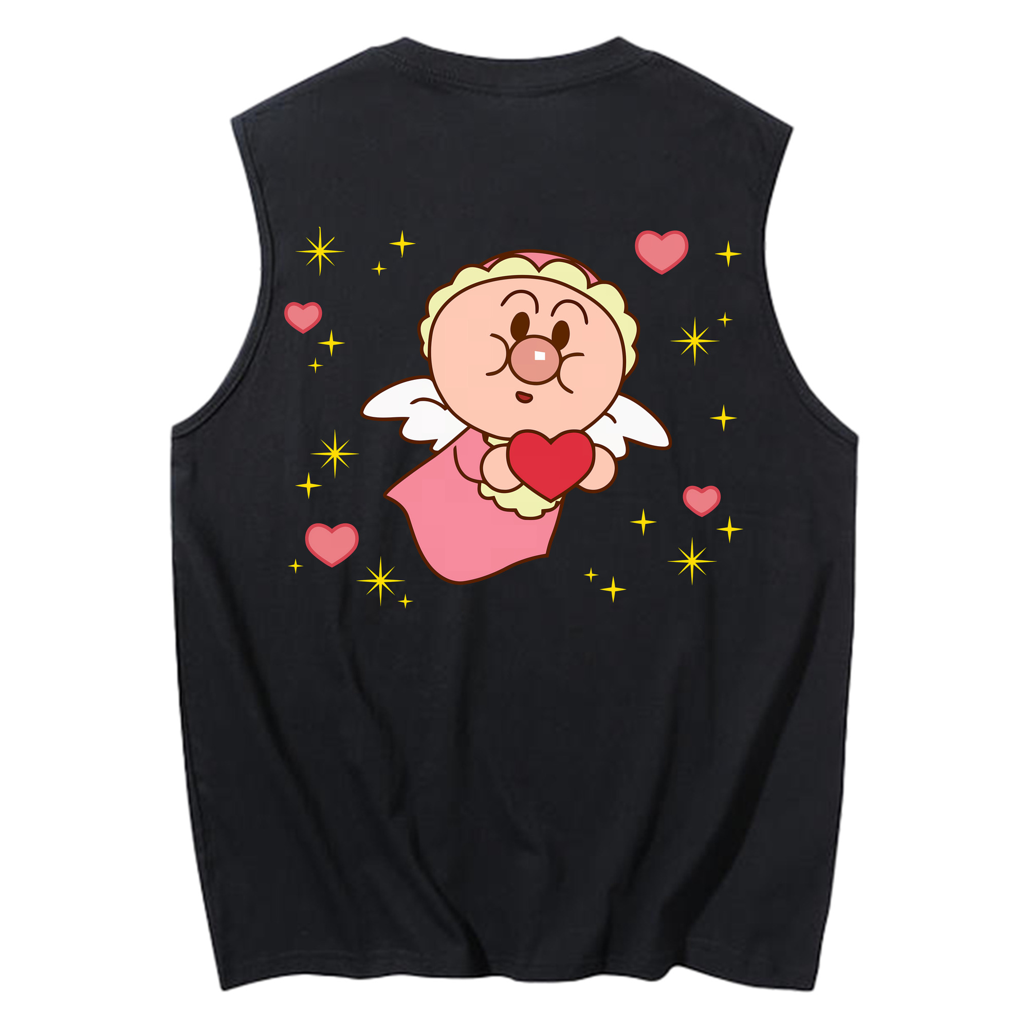 （画像用） アンパンマン Anpanman コットン100％タンクトップ（背面プリント）