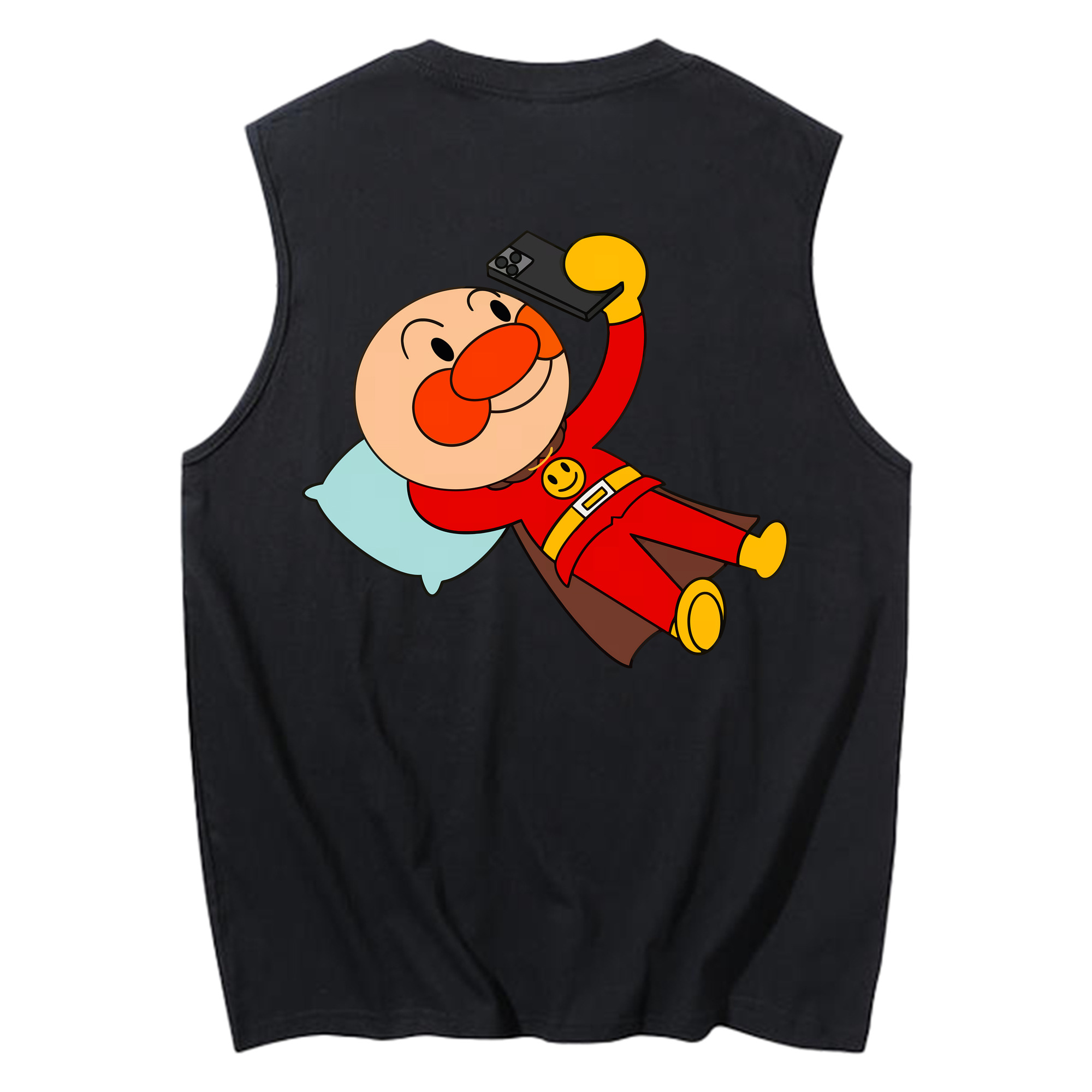 （画像用） アンパンマン Anpanman コットン100％タンクトップ（背面プリント）