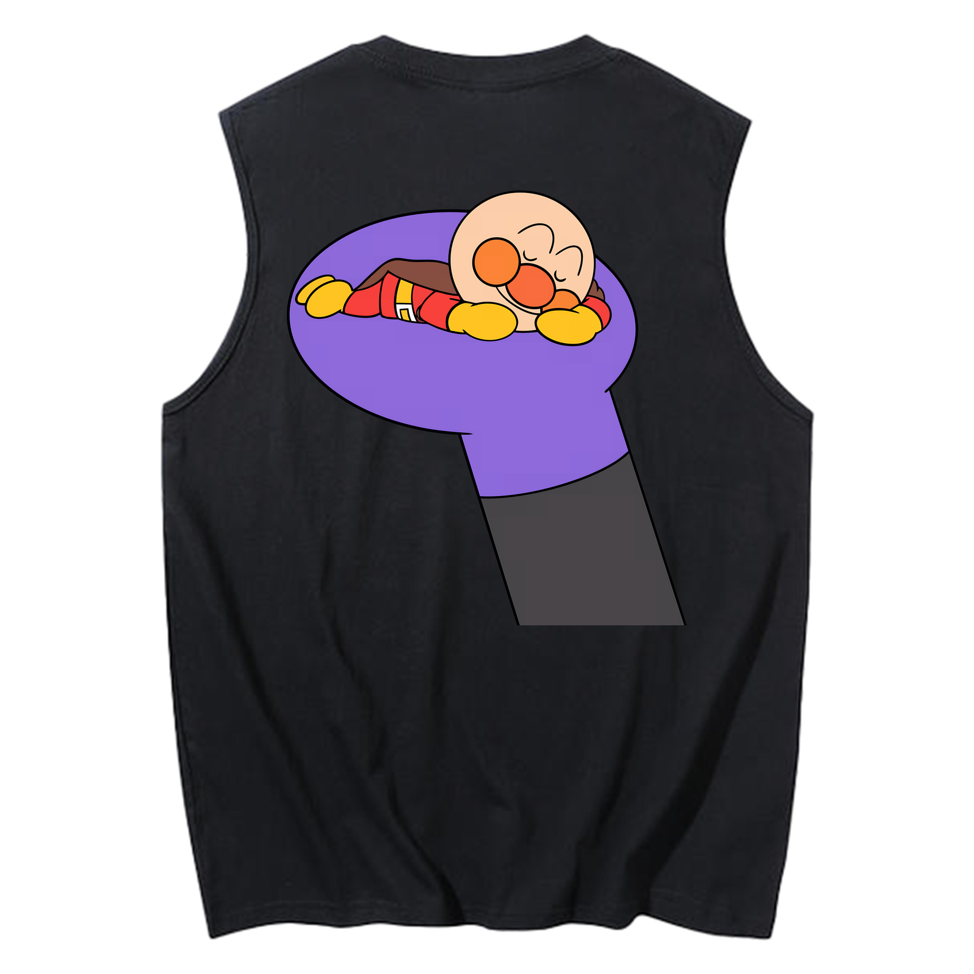 （画像用） アンパンマン Anpanman コットン100％タンクトップ（背面プリント）