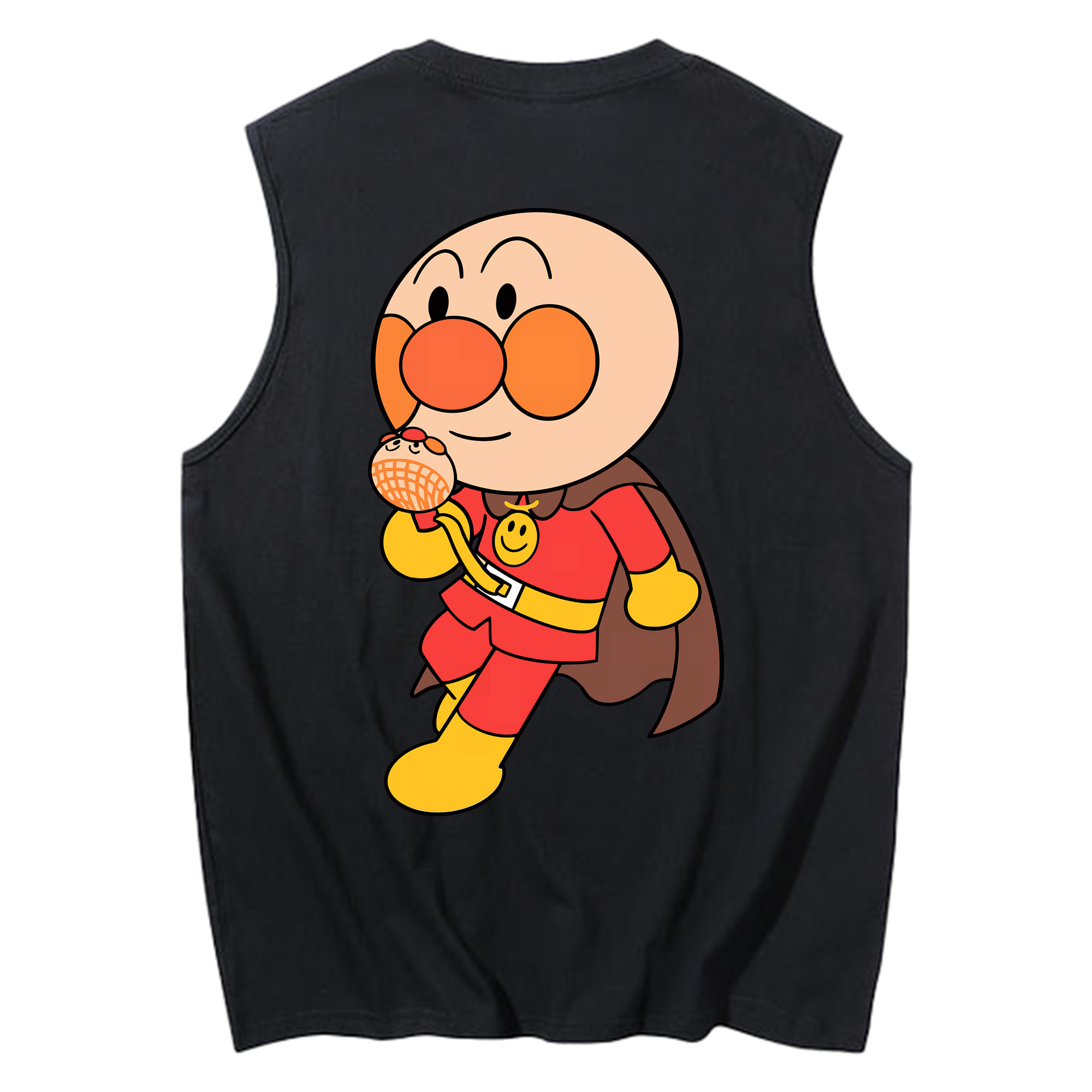 （画像用） アンパンマン Anpanman コットン100％タンクトップ（背面プリント）