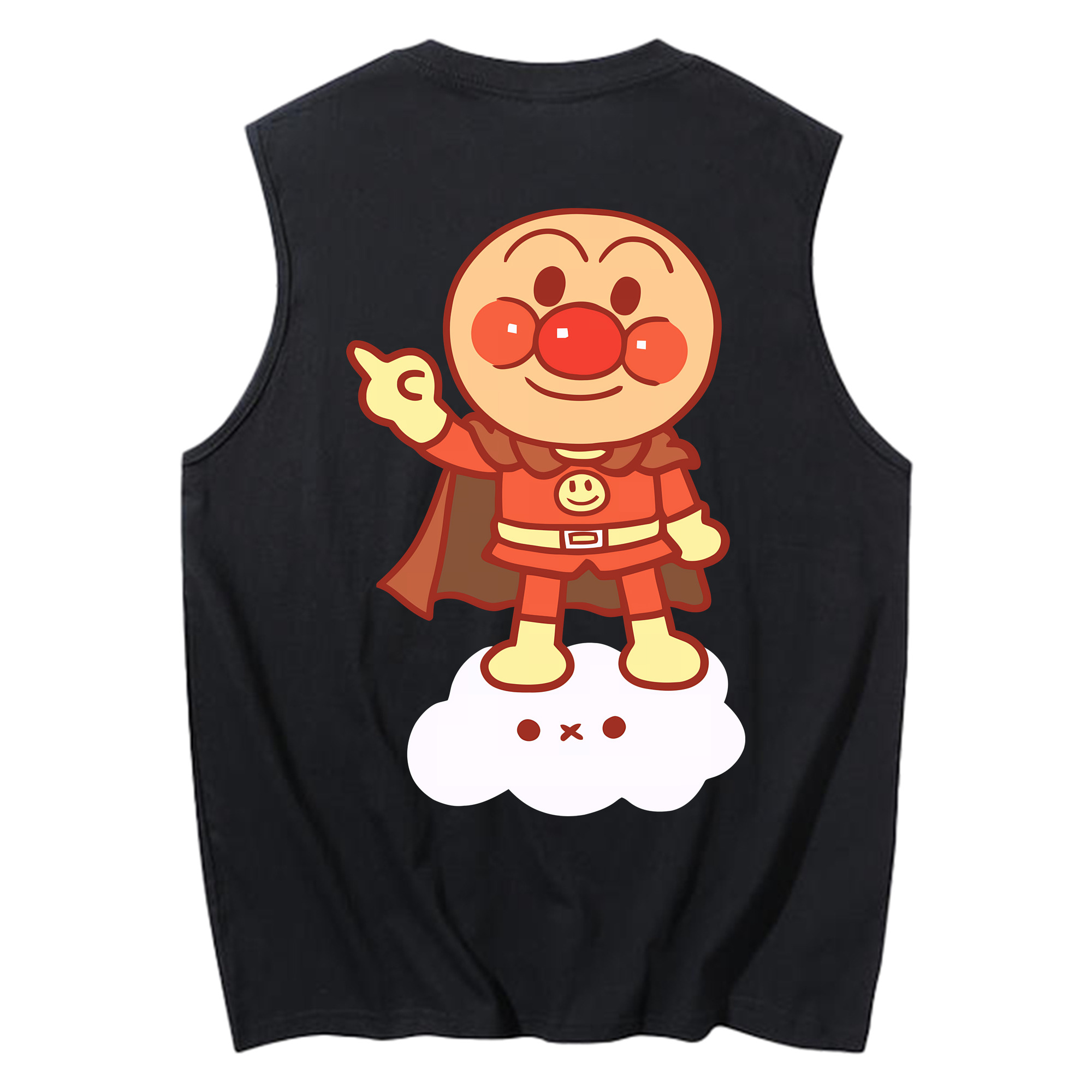 （画像用） アンパンマン Anpanman コットン100％タンクトップ（背面プリント）