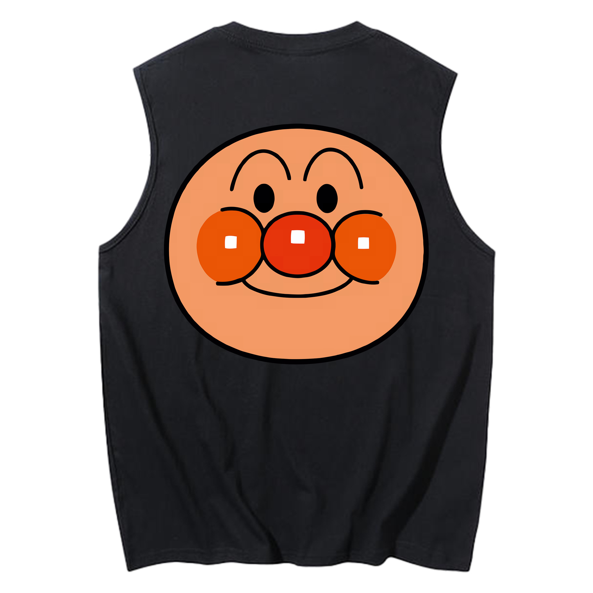 （画像用） アンパンマン Anpanman コットン100％タンクトップ（背面プリント）