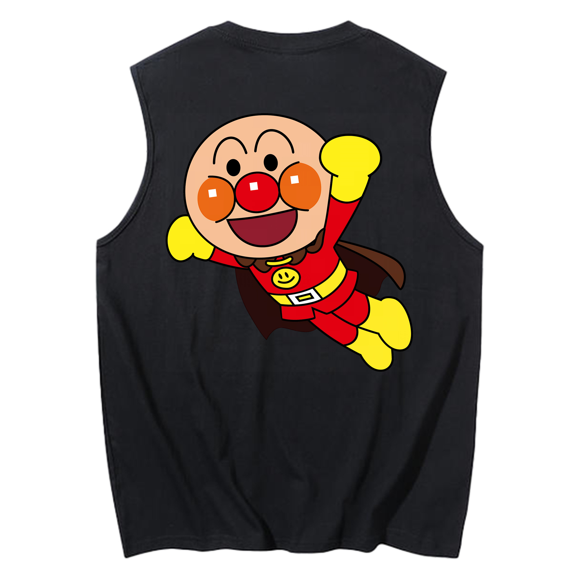 （画像用） アンパンマン Anpanman コットン100％タンクトップ（背面プリント）