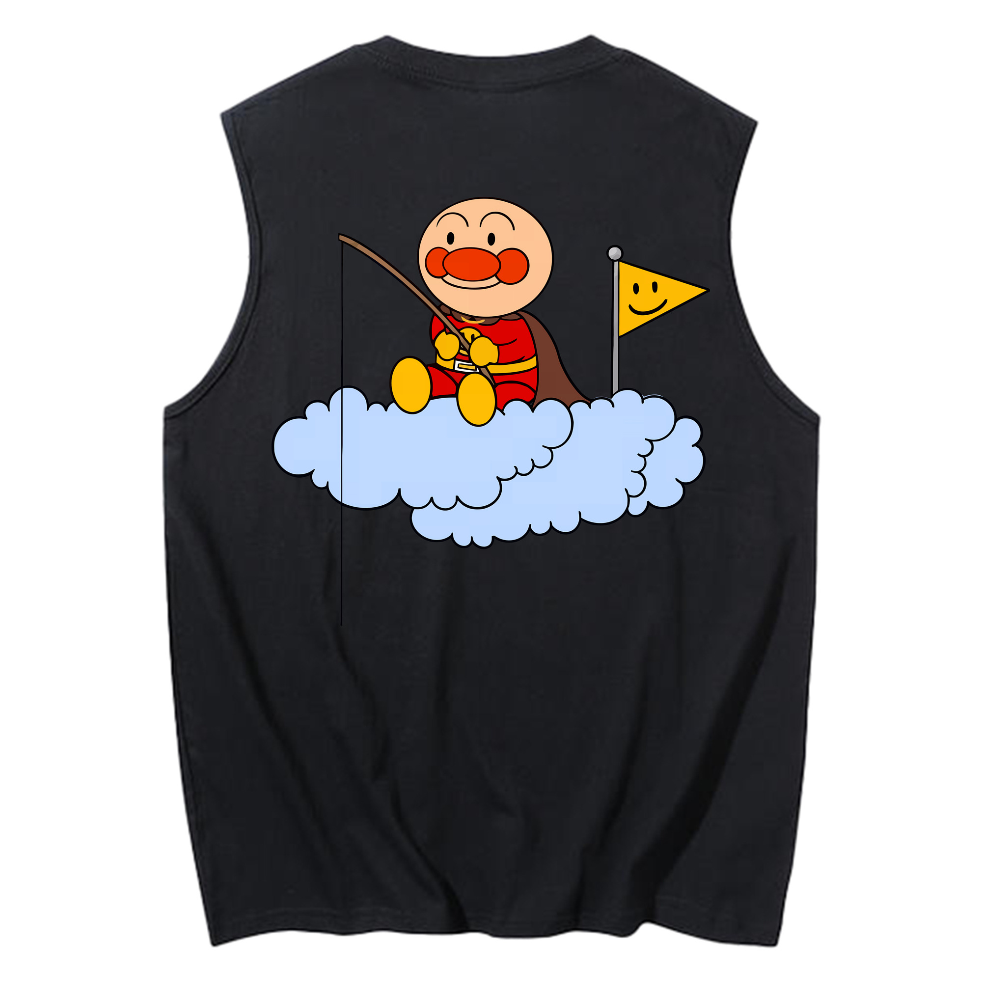 （画像用） アンパンマン Anpanman コットン100％タンクトップ（背面プリント）