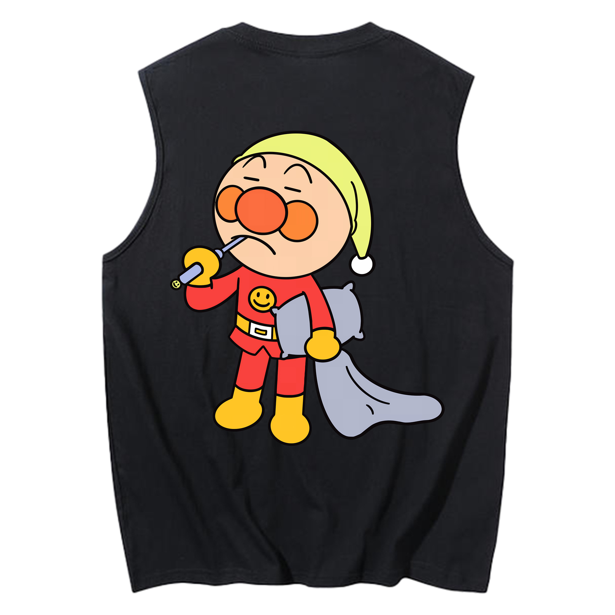 （画像用） アンパンマン Anpanman コットン100％タンクトップ（背面プリント）