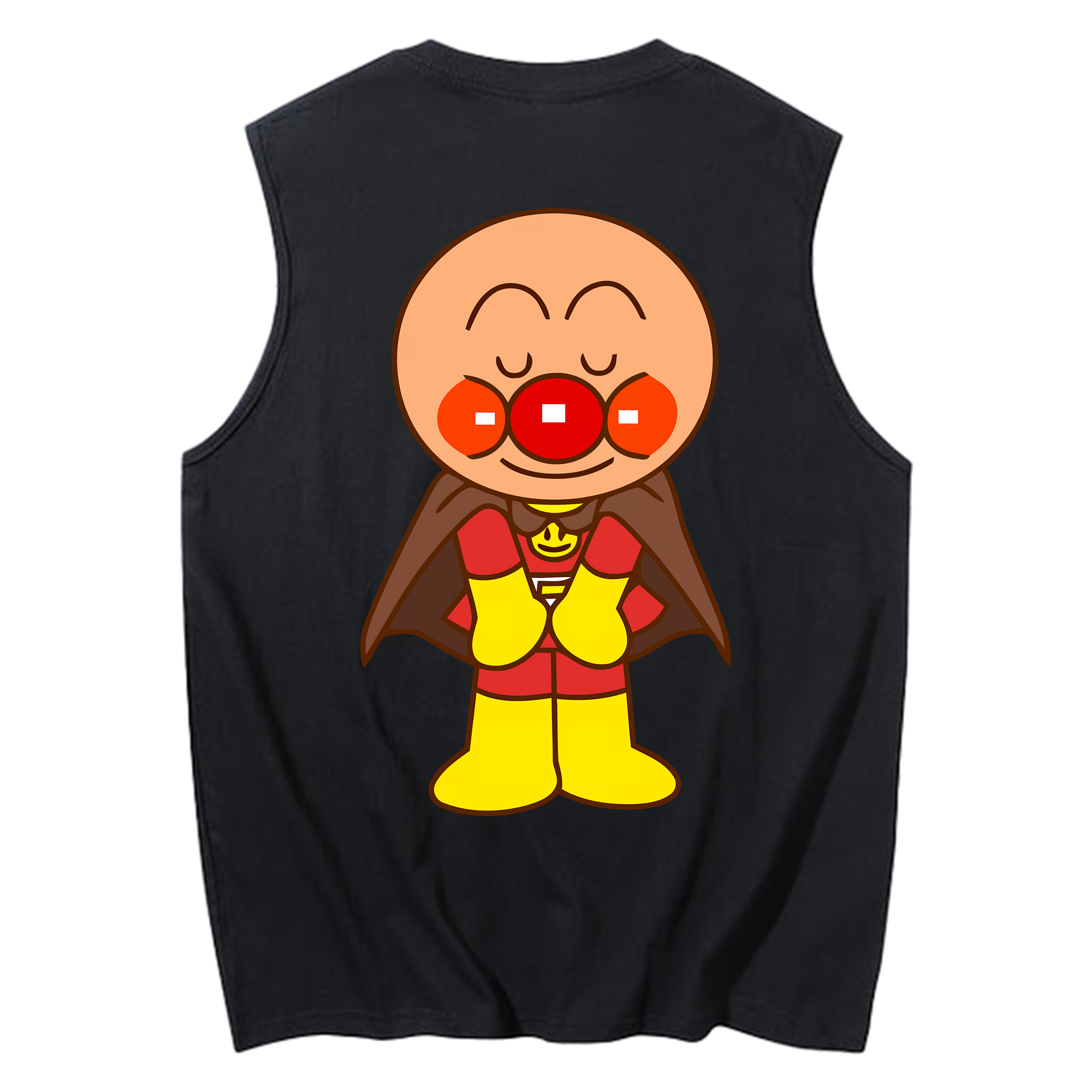（画像用） アンパンマン Anpanman コットン100％タンクトップ（背面プリント）