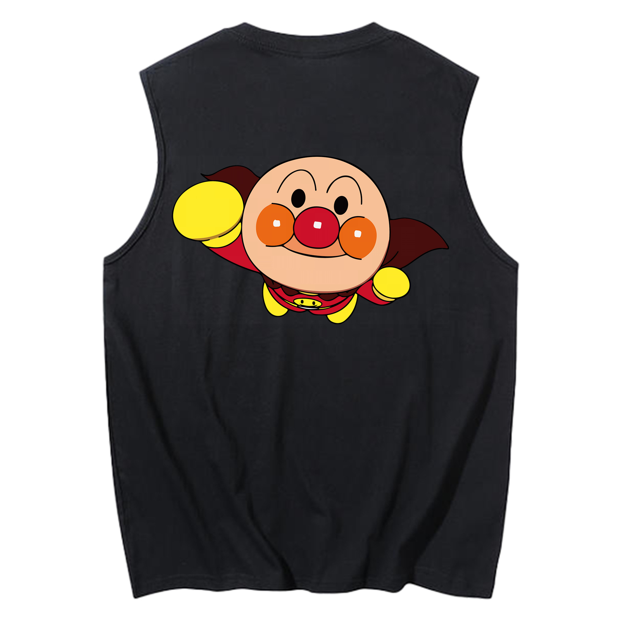 （画像用） アンパンマン Anpanman コットン100％タンクトップ（背面プリント）