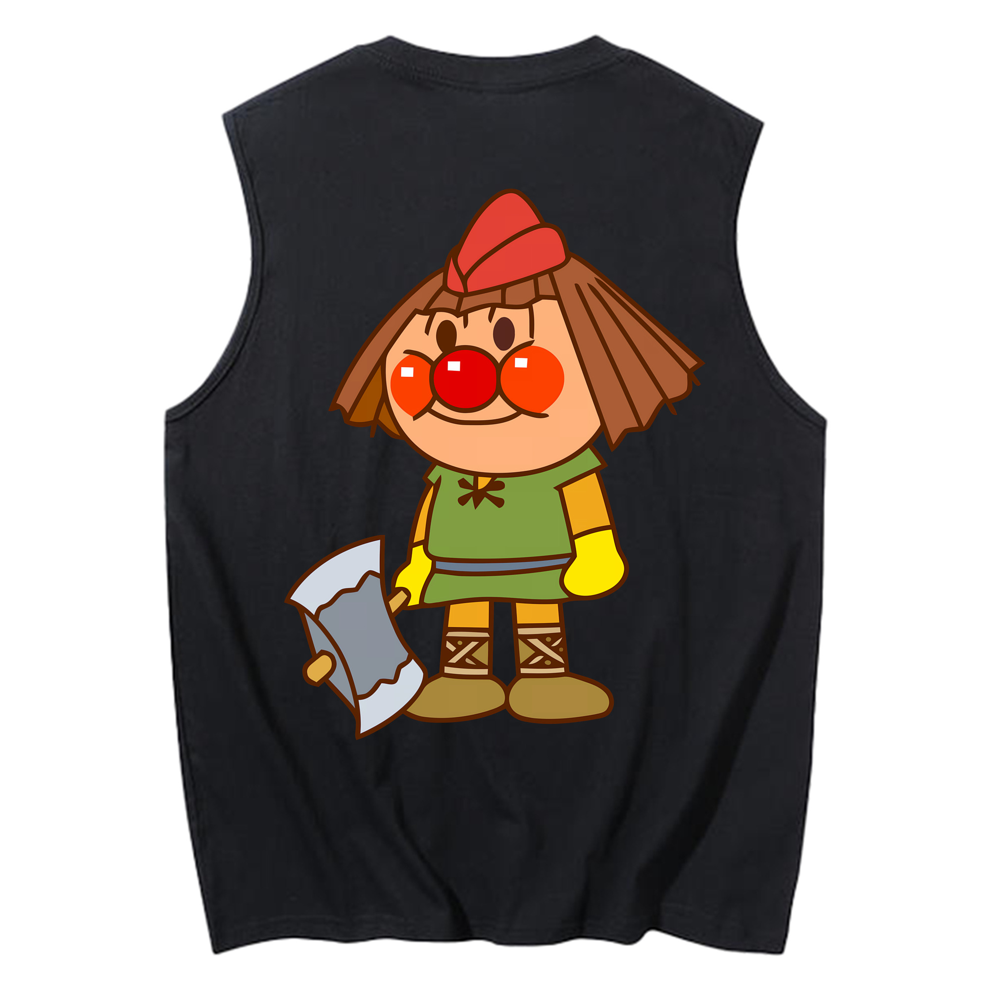 （画像用） アンパンマン Anpanman コットン100％タンクトップ（背面プリント）