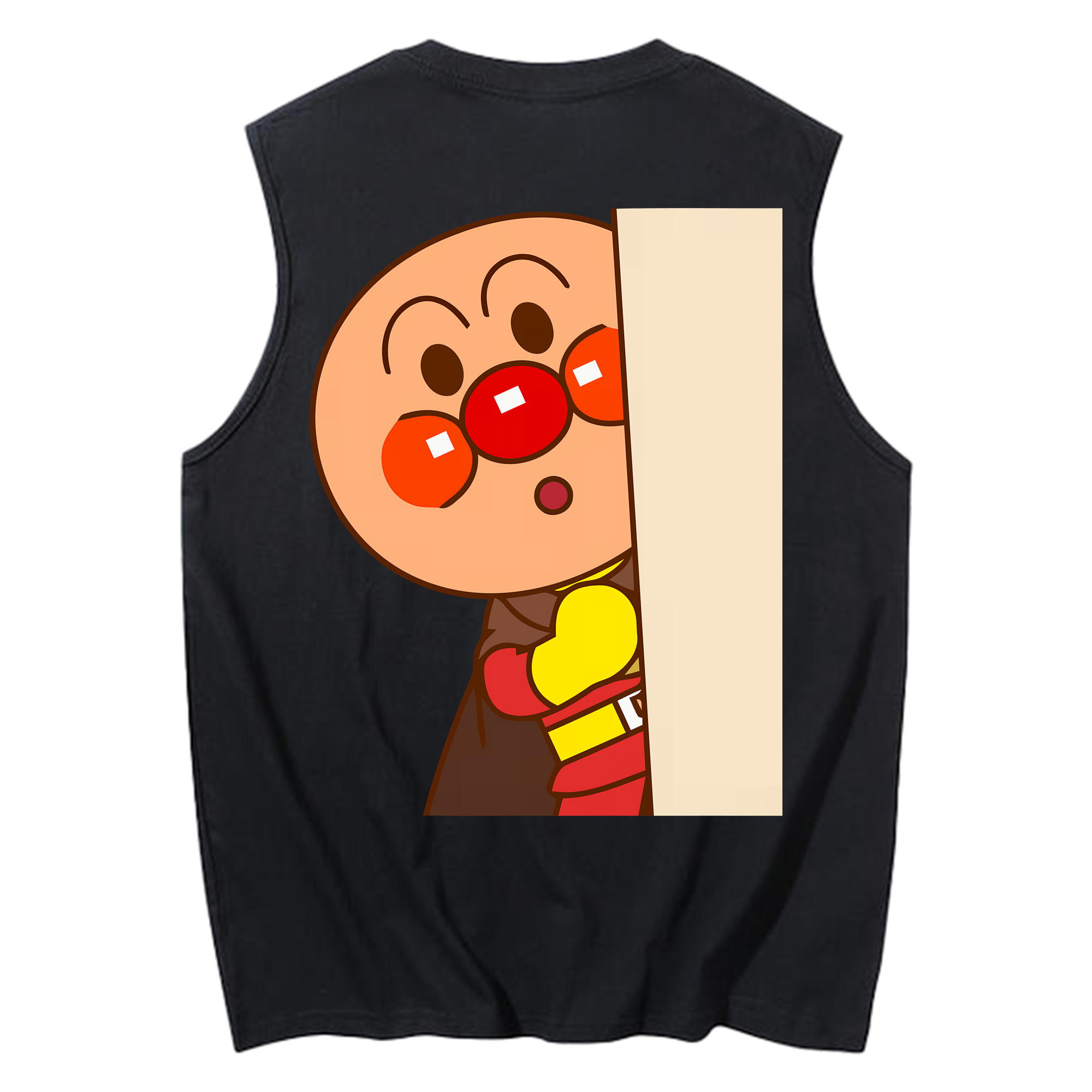 （画像用） アンパンマン Anpanman コットン100％タンクトップ（背面プリント）