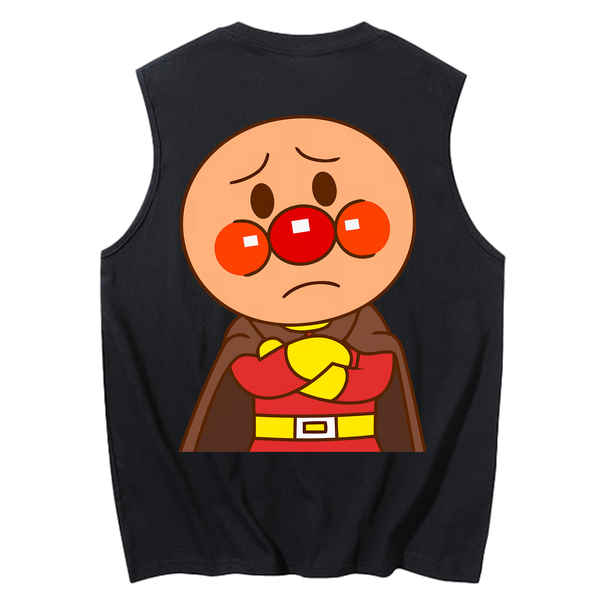 （画像用） アンパンマン Anpanman コットン100％タンクトップ（背面プリント）