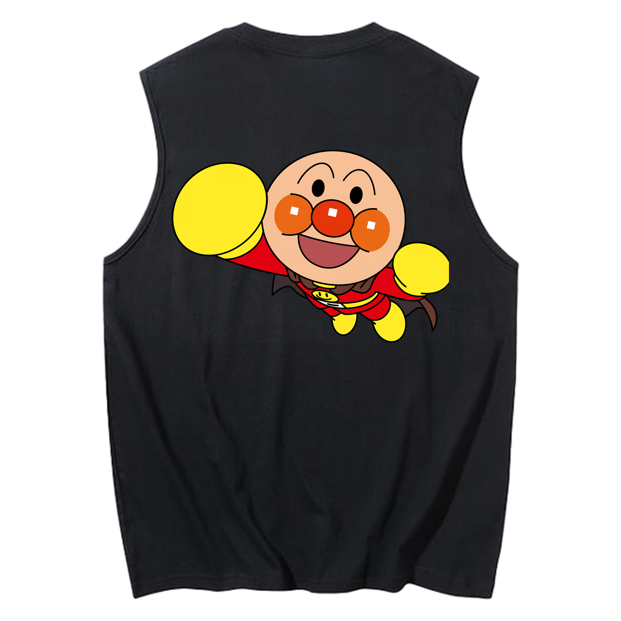 （画像用） アンパンマン Anpanman コットン100％タンクトップ（背面プリント）
