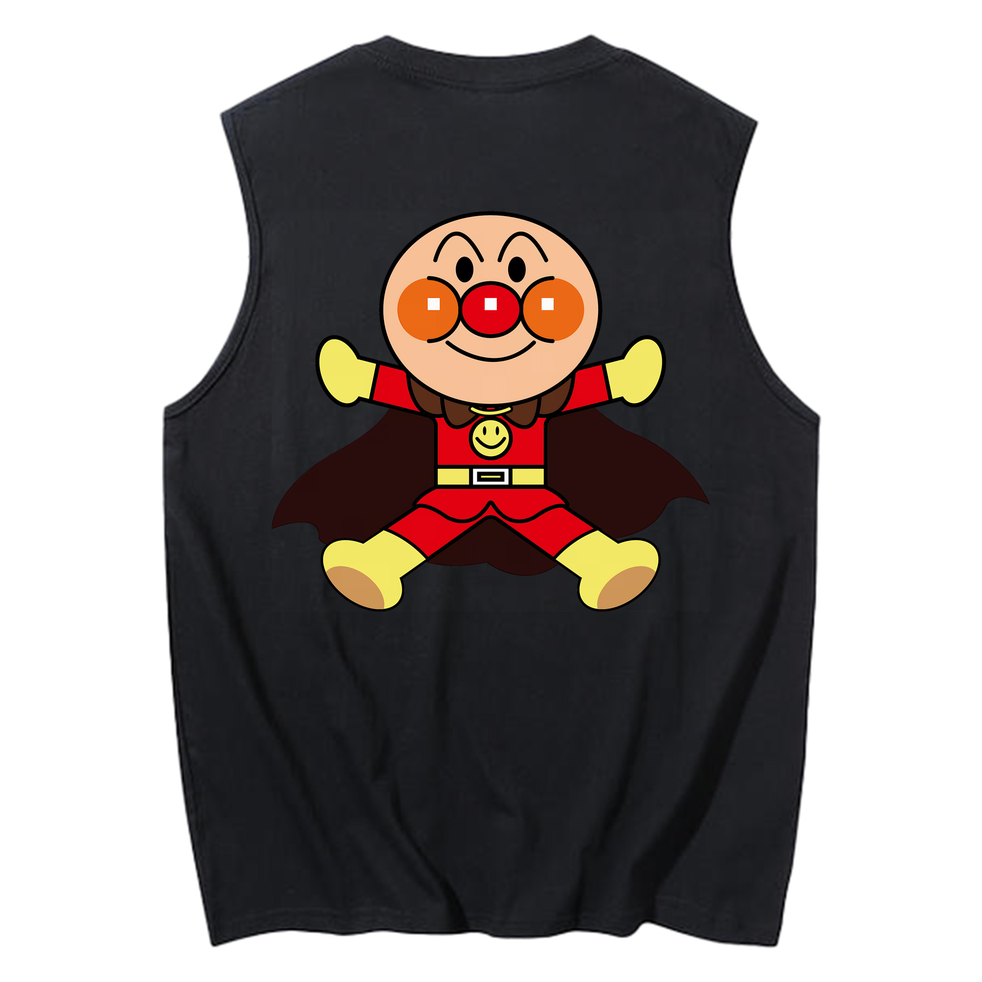 （画像用） アンパンマン Anpanman コットン100％タンクトップ（背面プリント）