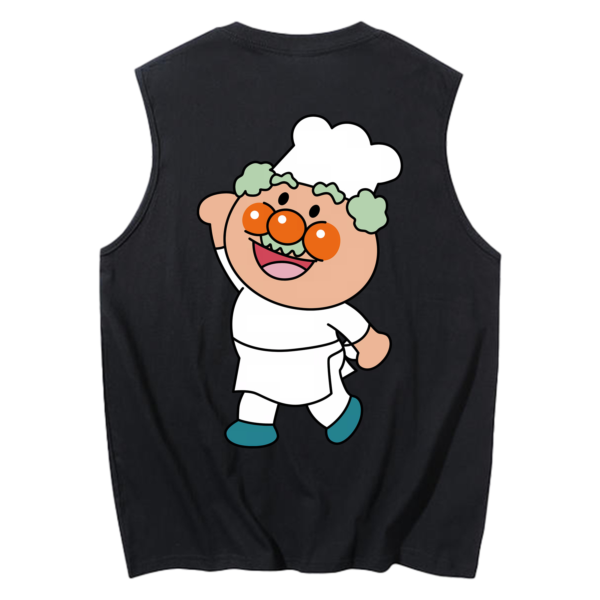 （画像用） アンパンマン Anpanman コットン100％タンクトップ（背面プリント）