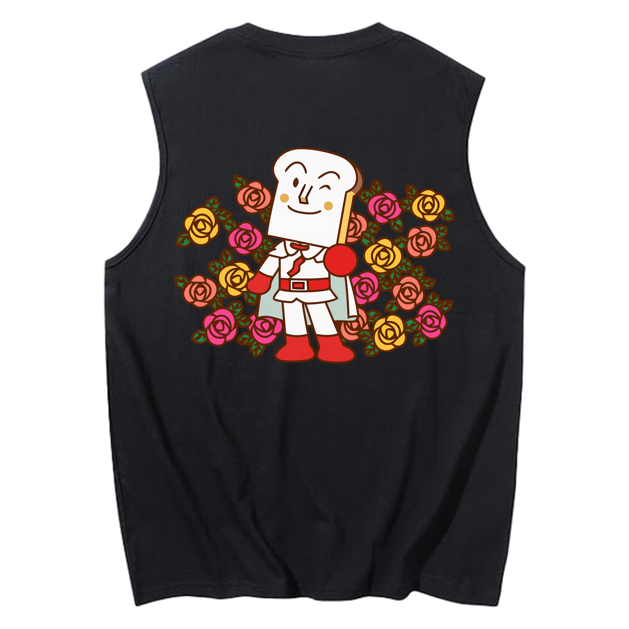 （画像用） アンパンマン Anpanman コットン100％タンクトップ（背面プリント）