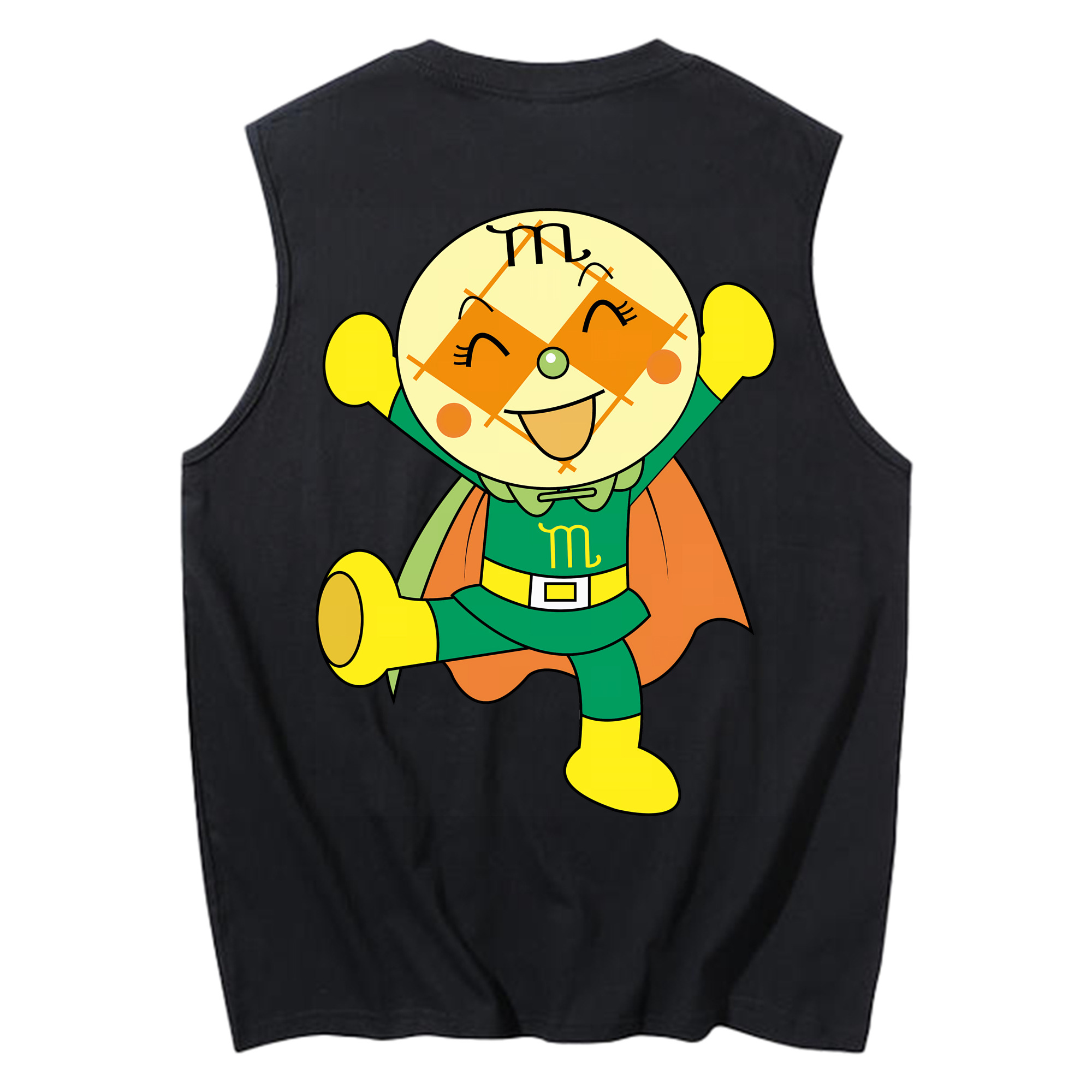 （画像用） アンパンマン Anpanman コットン100％タンクトップ（背面プリント）