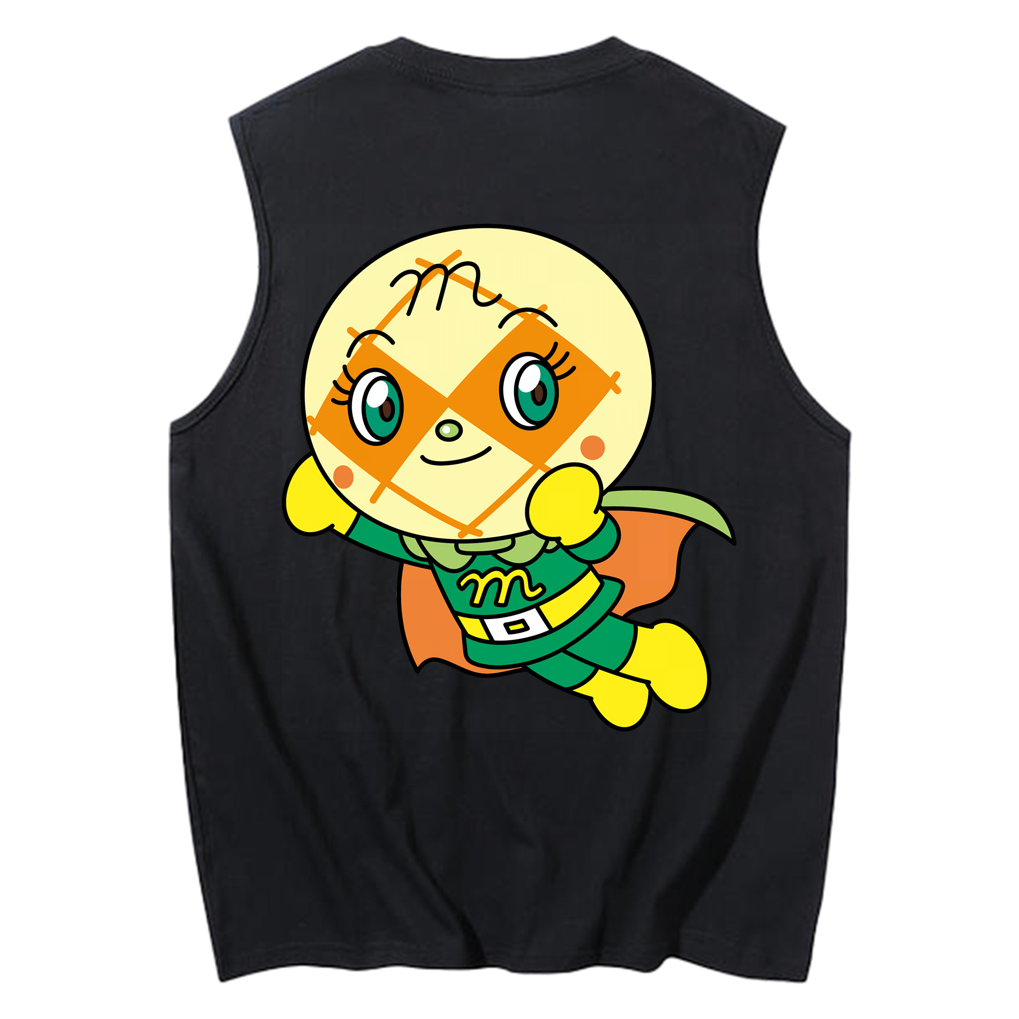 （画像用） アンパンマン Anpanman コットン100％タンクトップ（背面プリント）