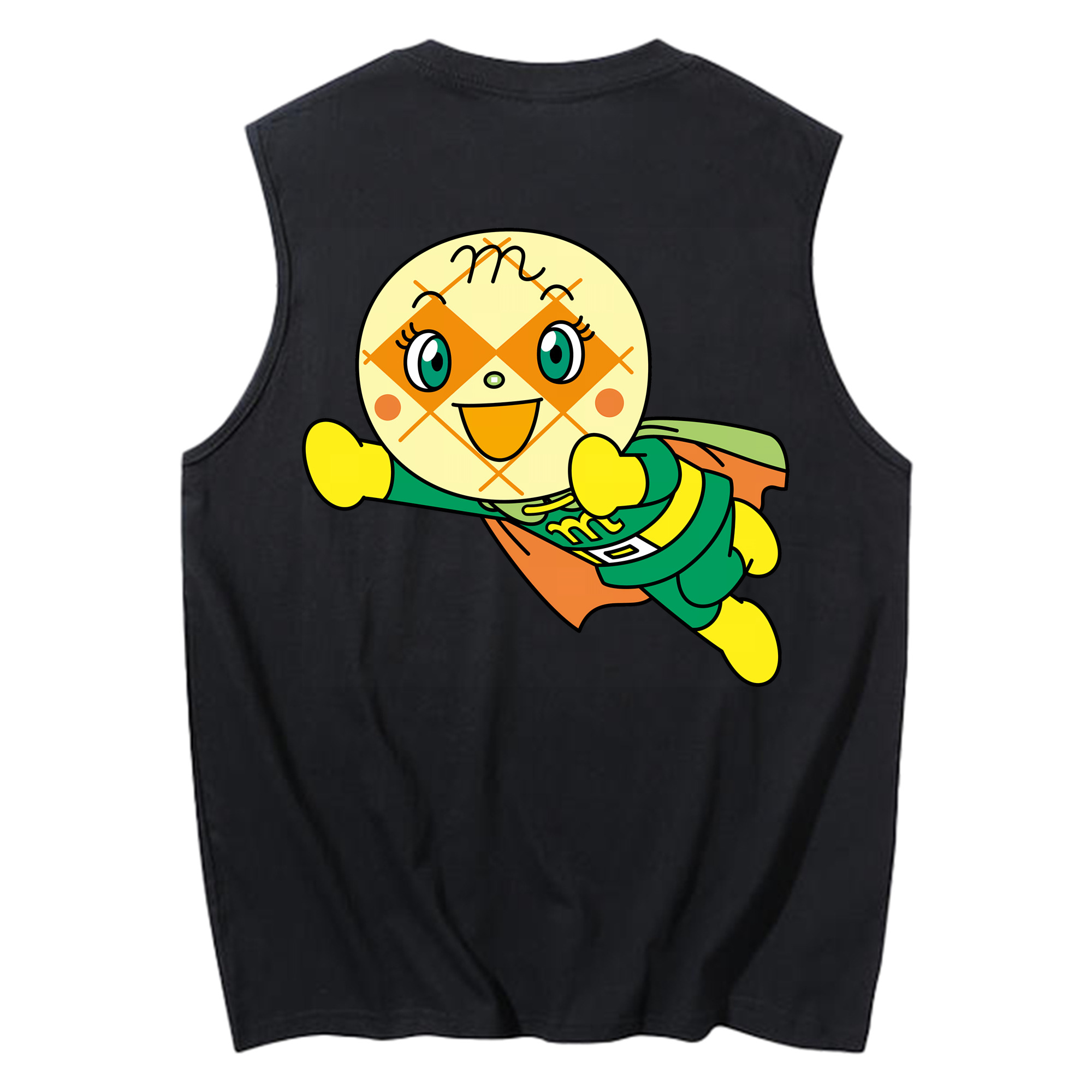 （画像用） アンパンマン Anpanman コットン100％タンクトップ（背面プリント）