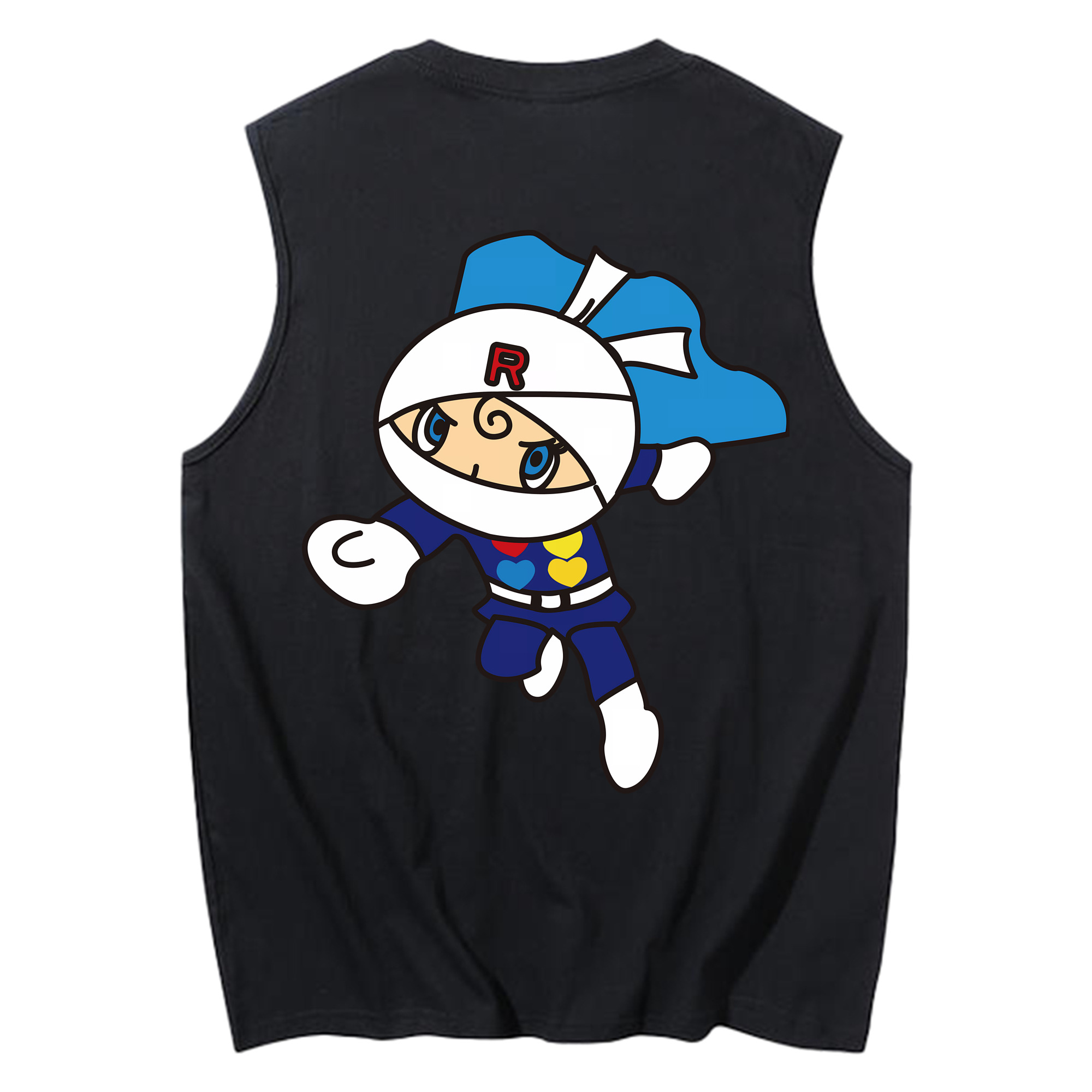 （画像用） アンパンマン Anpanman コットン100％タンクトップ（背面プリント）