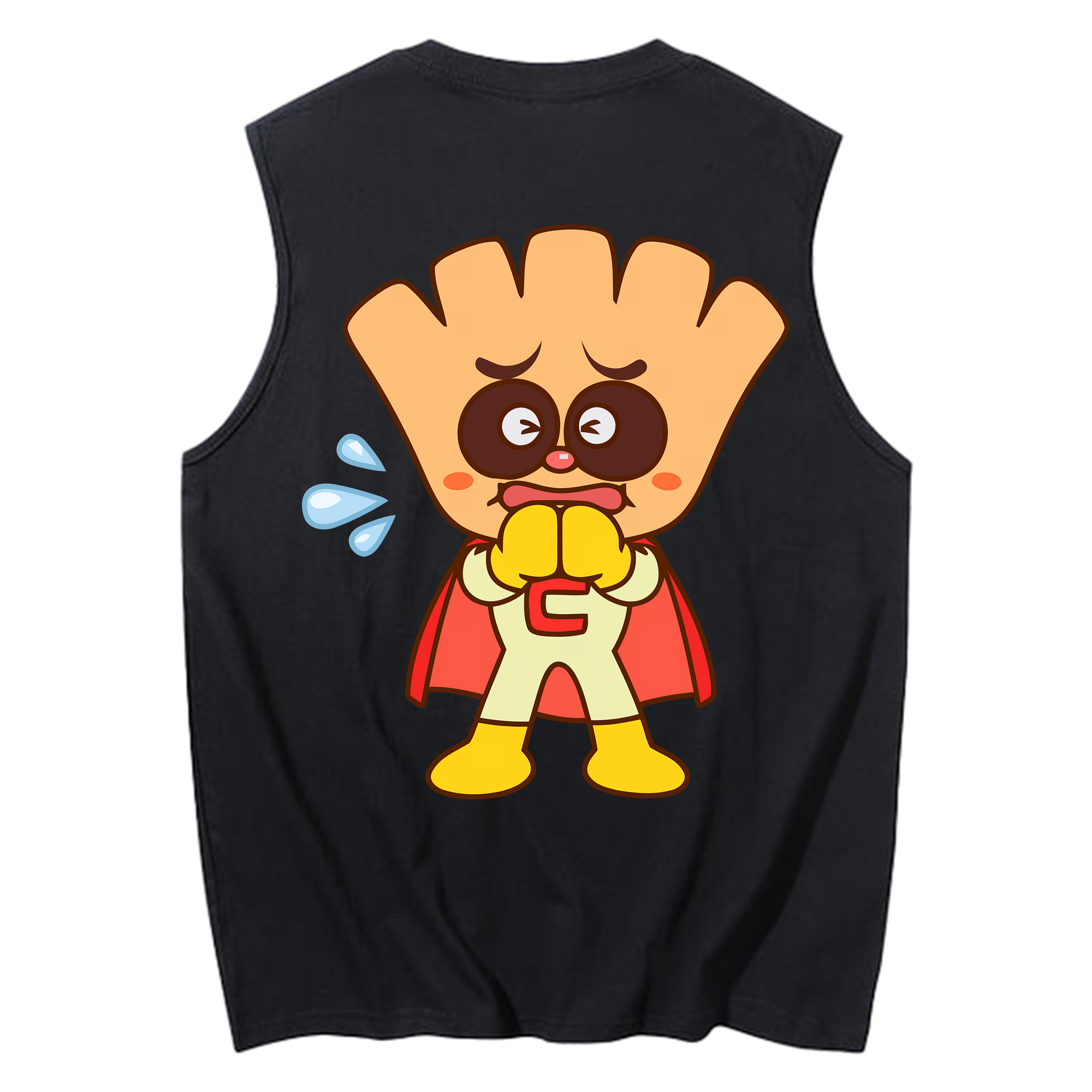 （画像用） アンパンマン Anpanman コットン100％タンクトップ（背面プリント）