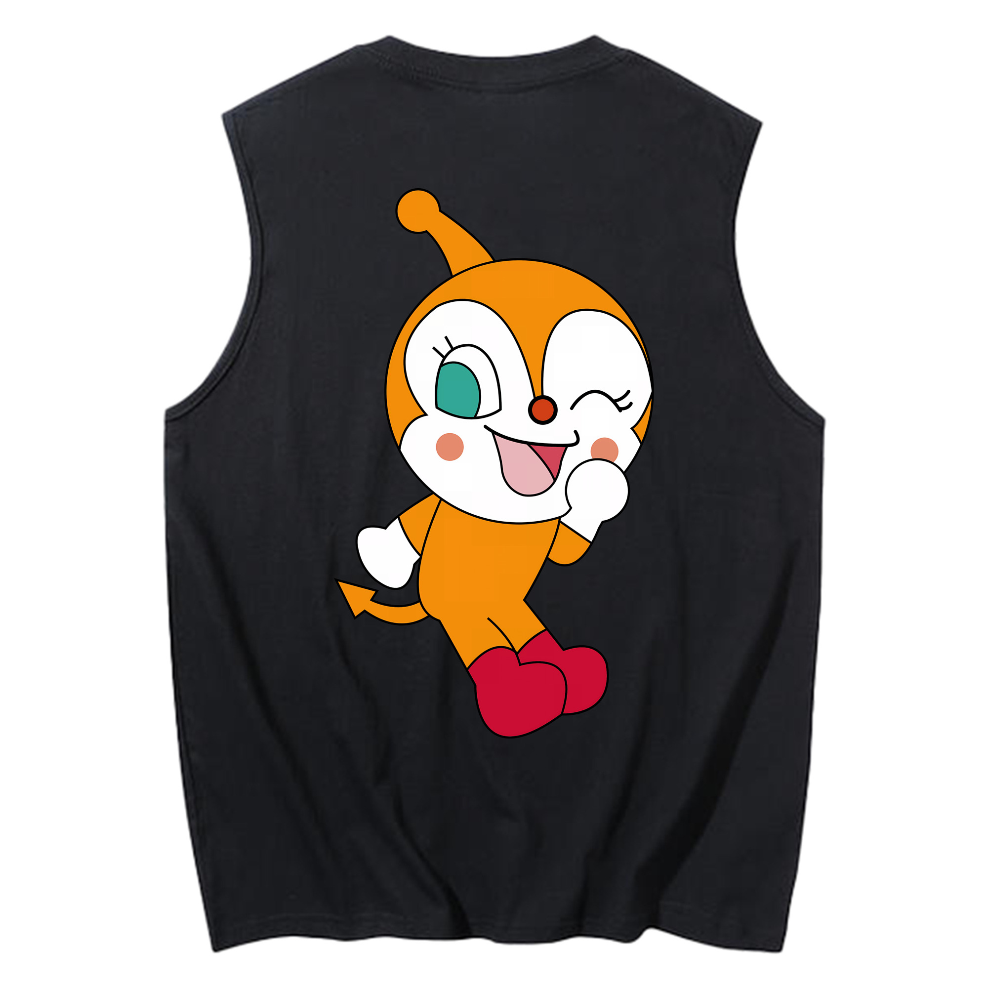 （画像用） アンパンマン Anpanman コットン100％タンクトップ（背面プリント）
