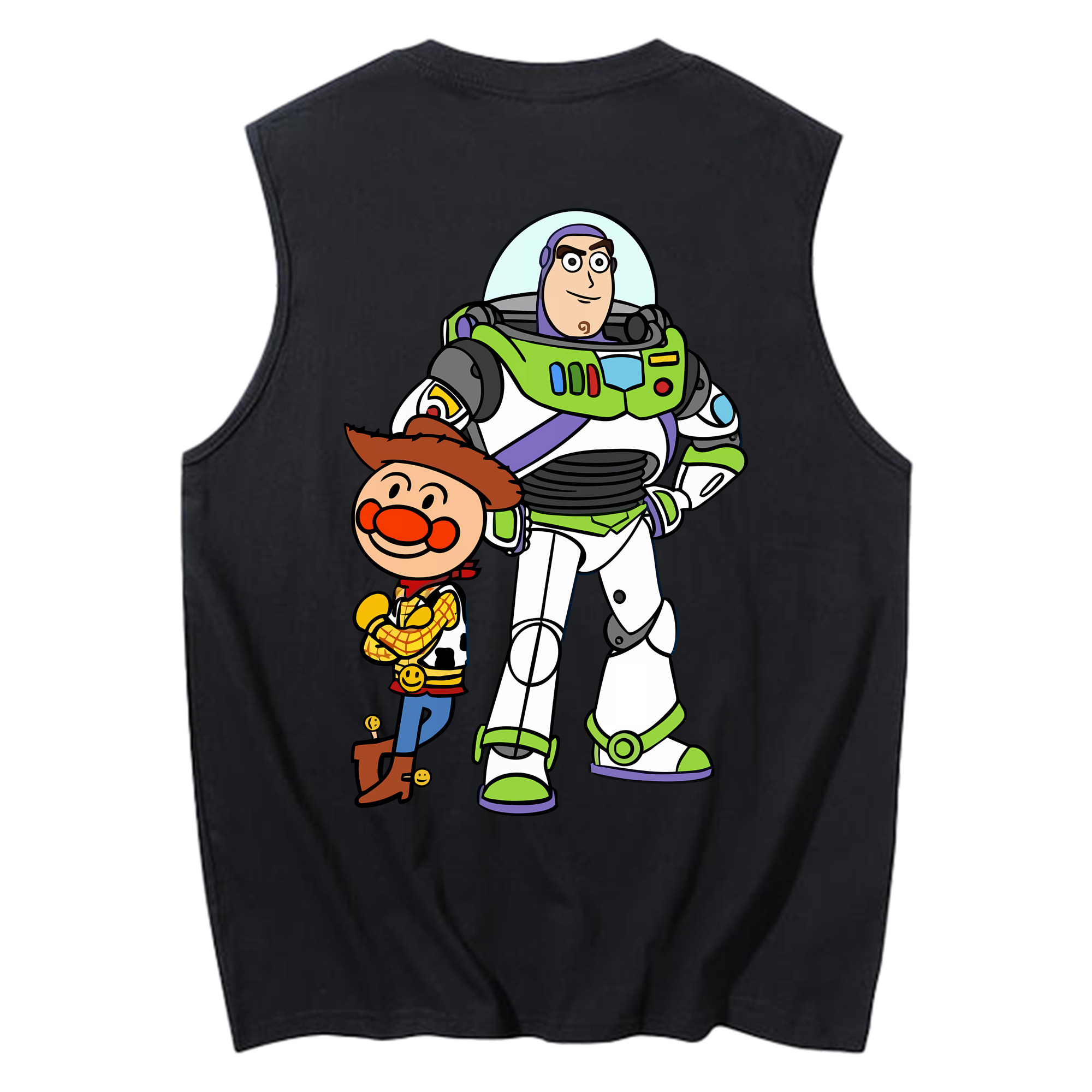 （画像用） アンパンマン Anpanman コットン100％タンクトップ（背面プリント）