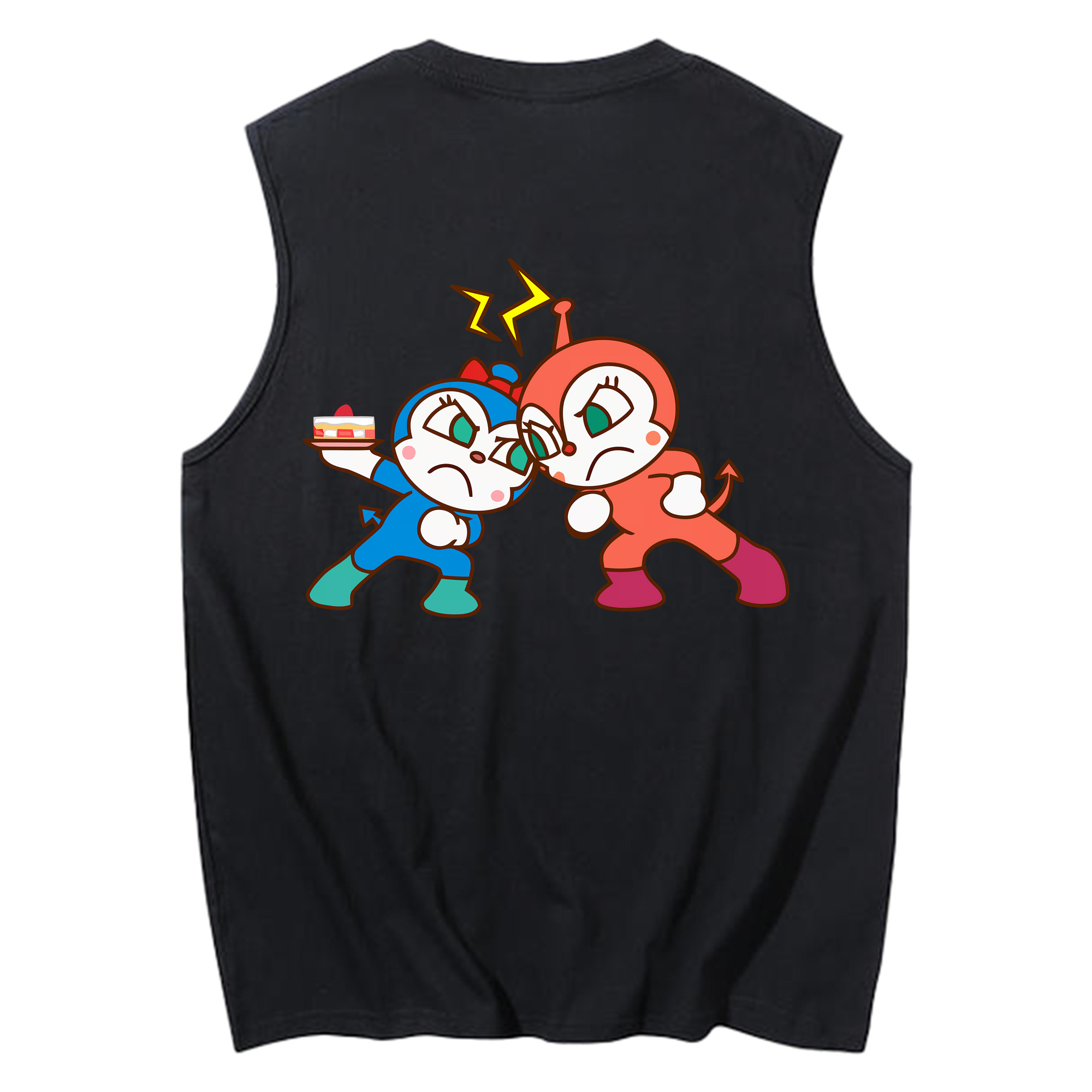（画像用） アンパンマン Anpanman コットン100％タンクトップ（背面プリント）