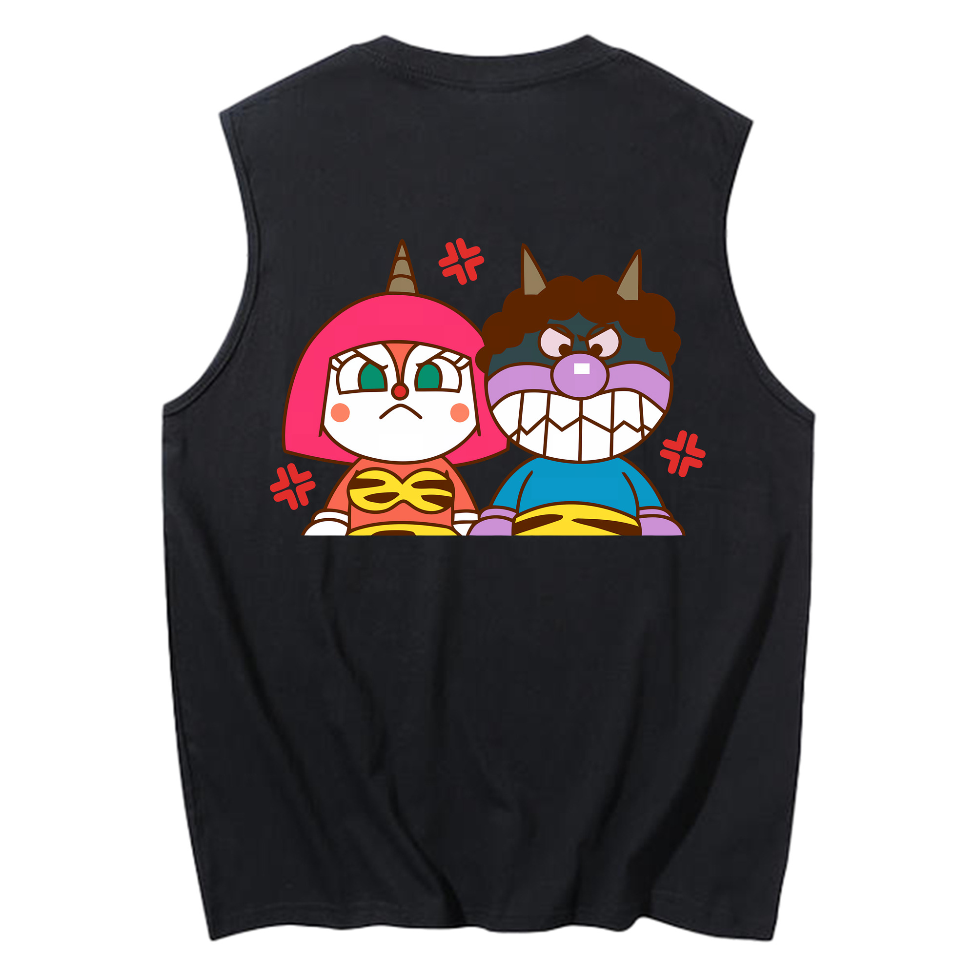 （画像用） アンパンマン Anpanman コットン100％タンクトップ（背面プリント）